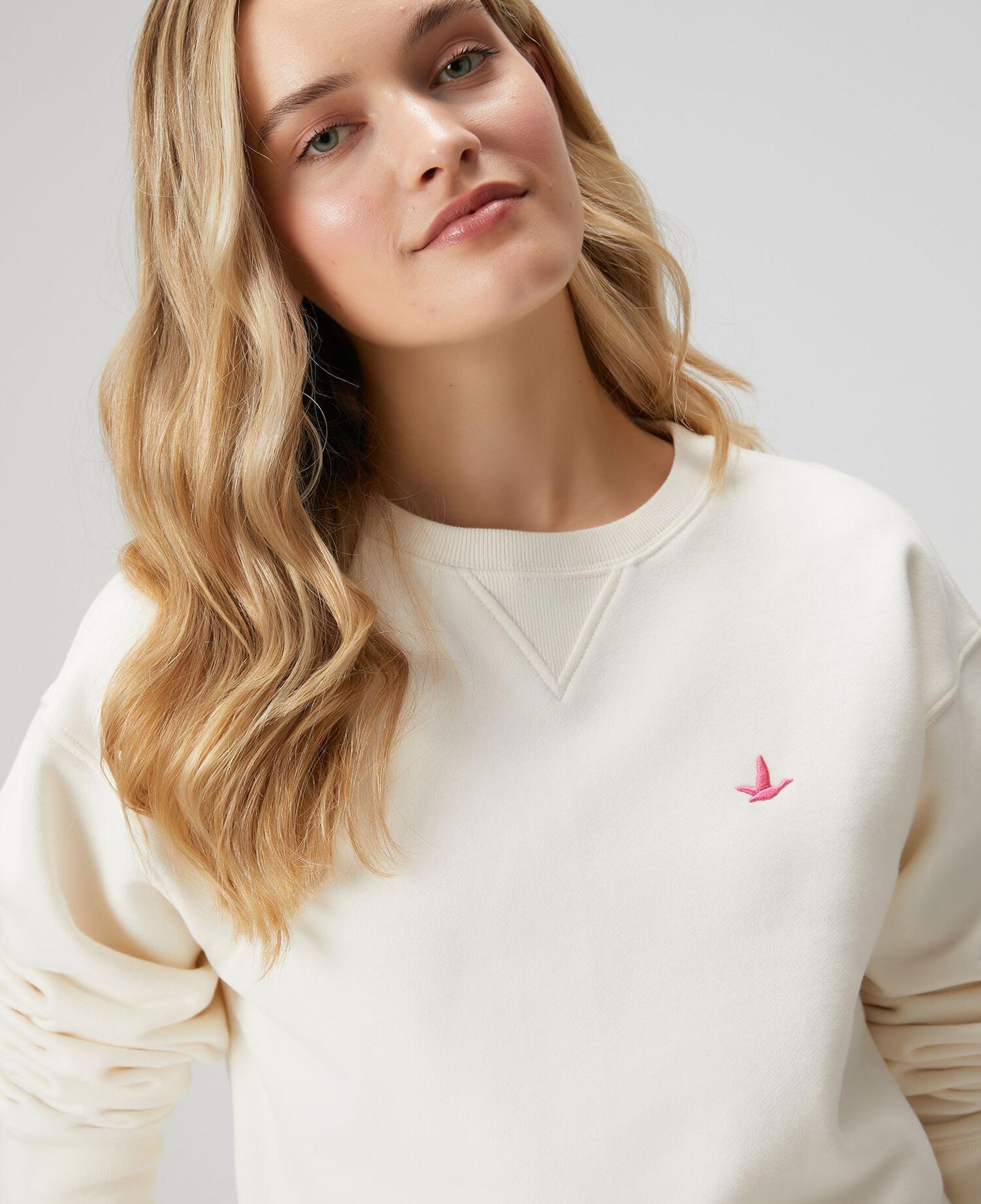 Beymen Club Kadın Kırık Beyaz Basic Sweatshirt