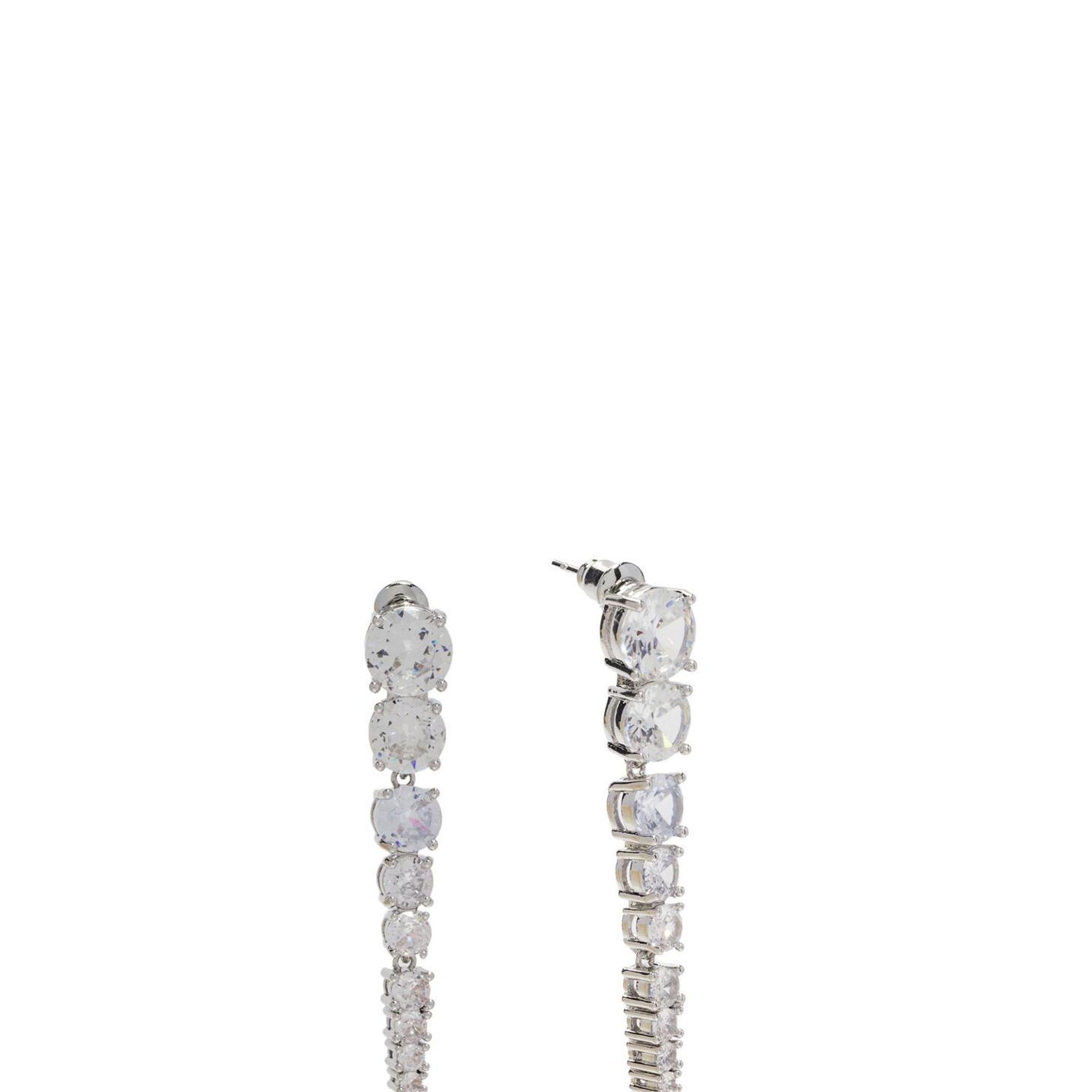 Beymen Club Kadın Silver Taş Detaylı Sallantılı Küpe