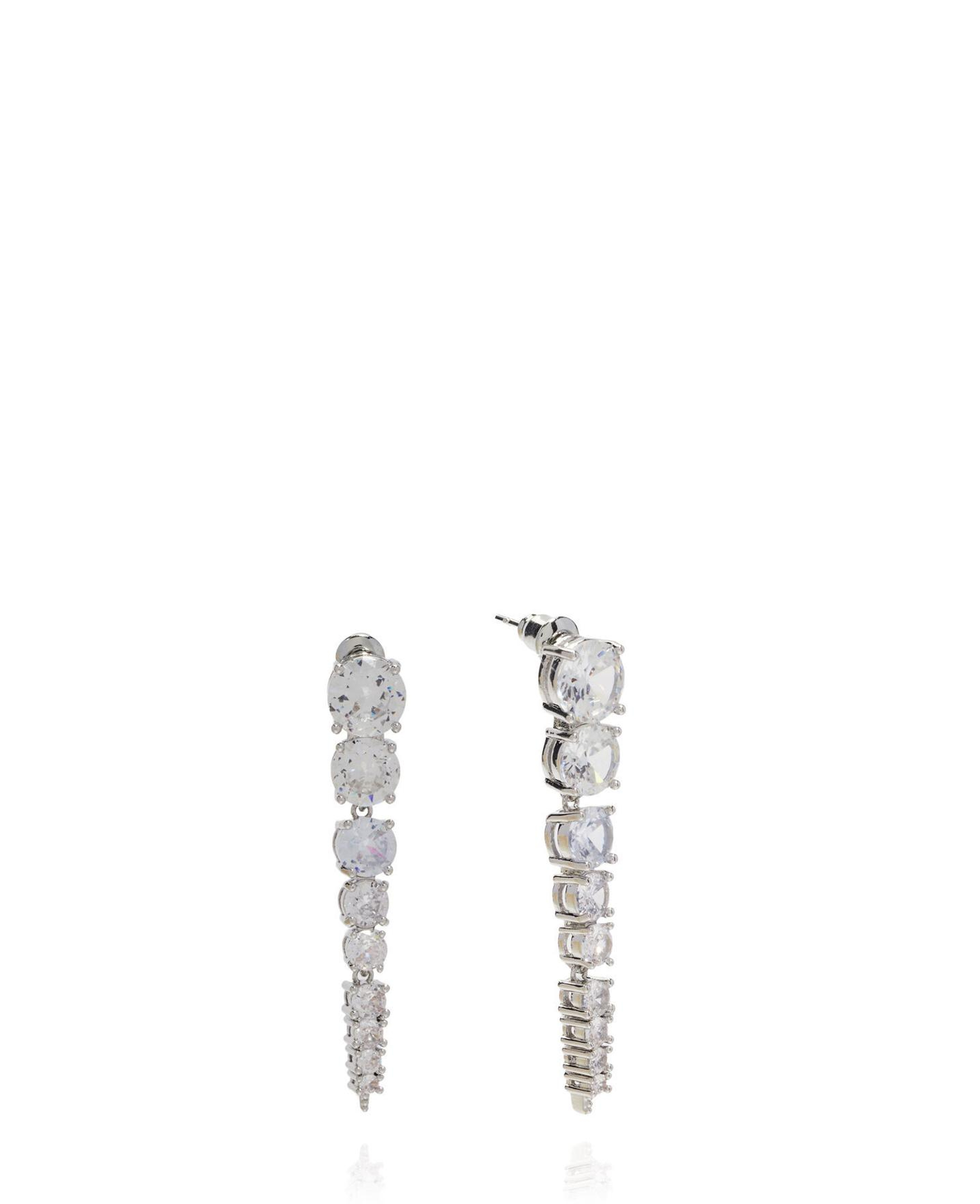 Beymen Club Kadın Silver Taş Detaylı Sallantılı Küpe