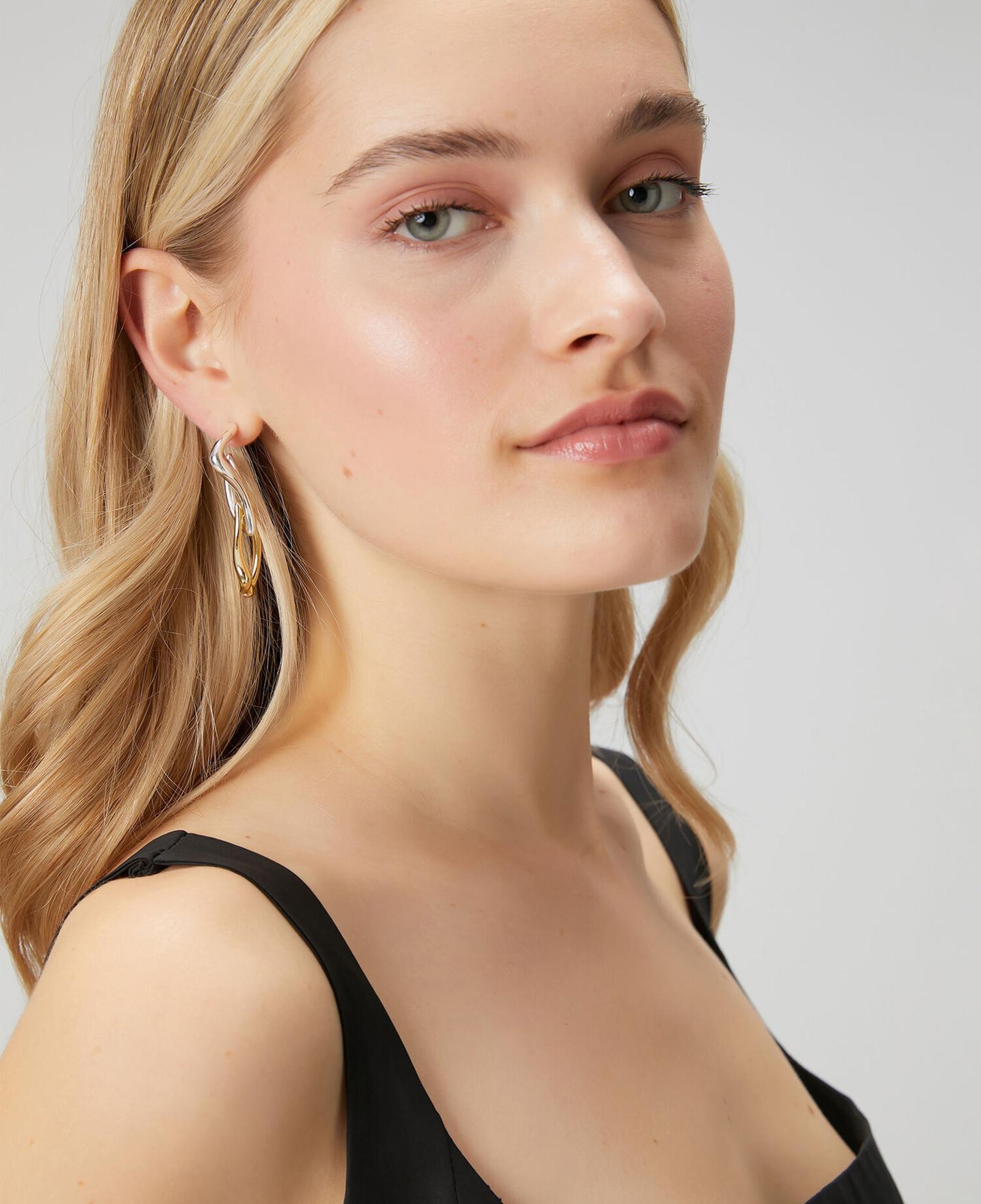 Beymen Club Kadın Gold Silver Kıvrımlı Küpe