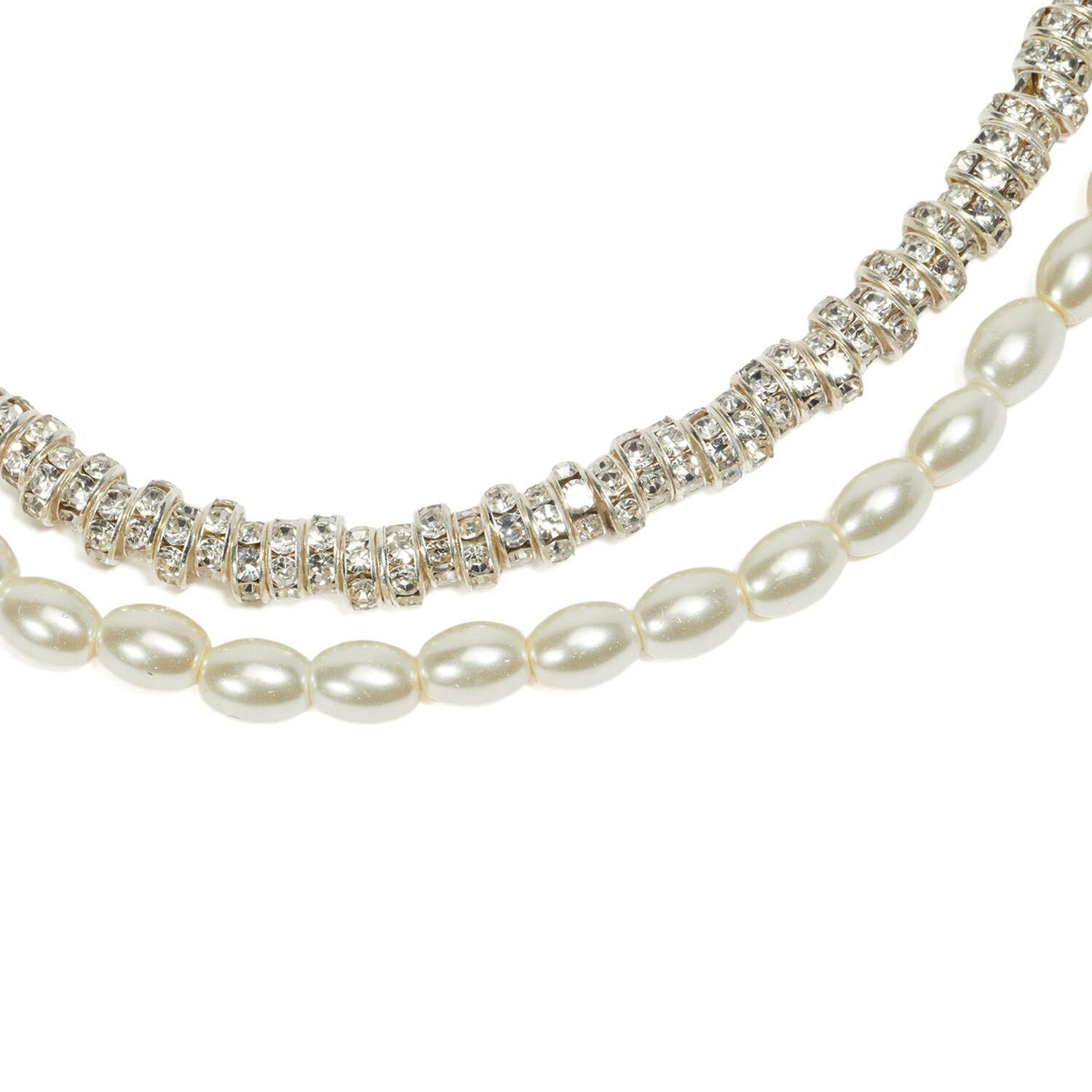 Beymen Club Kadın Silver 2li Taşlı İncili Kolye