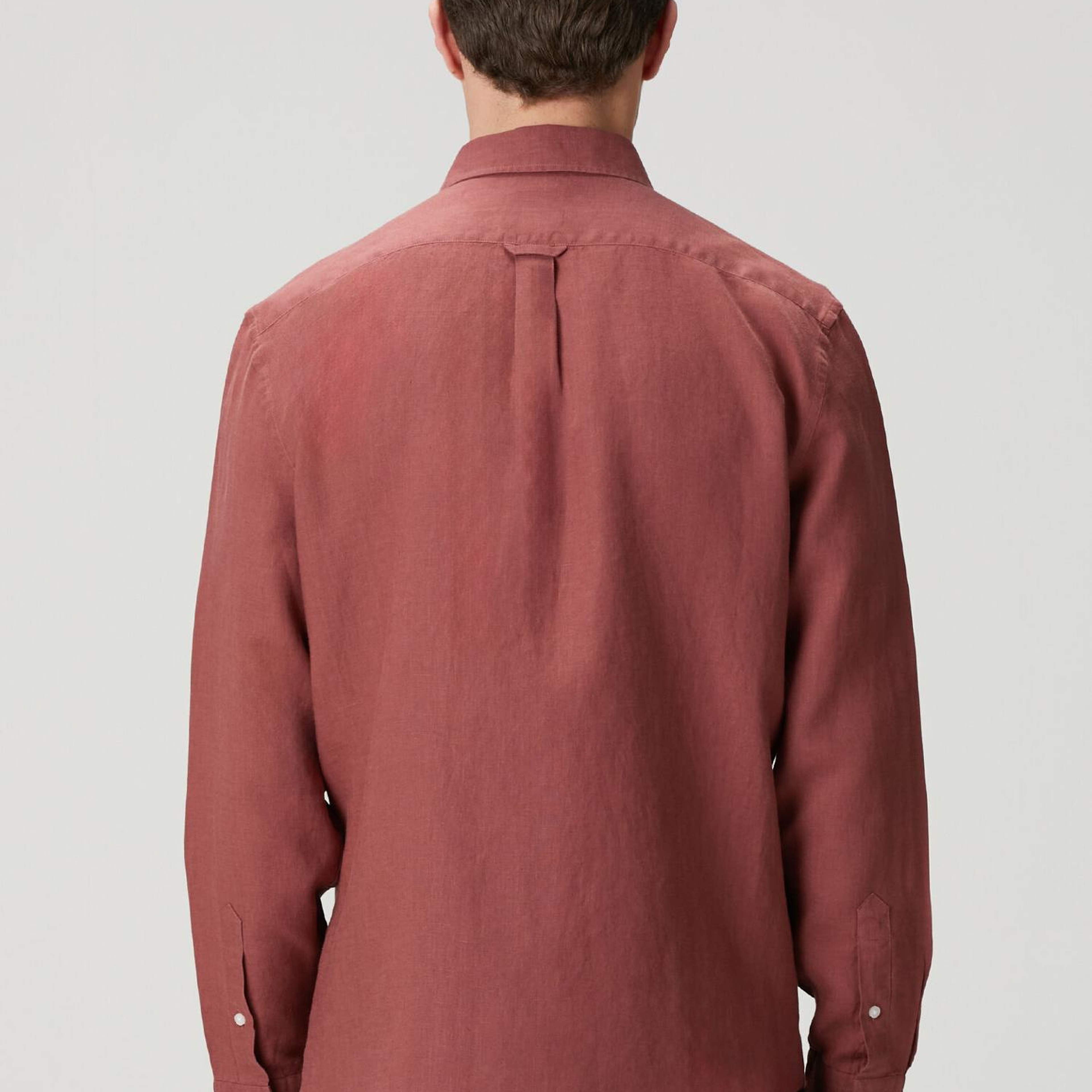 Beymen Club Erkek Comfort Fit Gül Kurusu Keten Gömlek