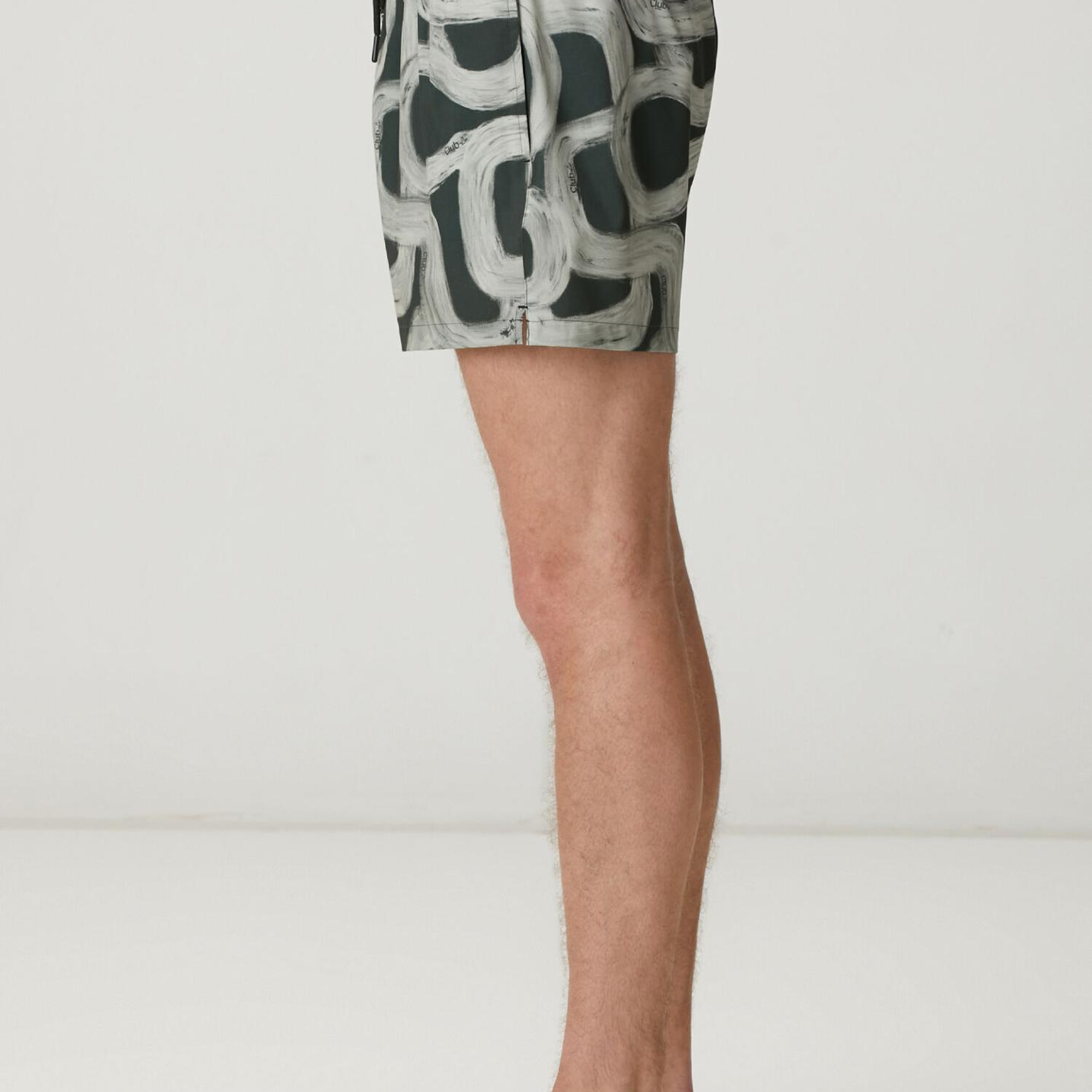 Beymen Club Erkek Antrasit Beli Kordonlu Desenli Kısa Mayo