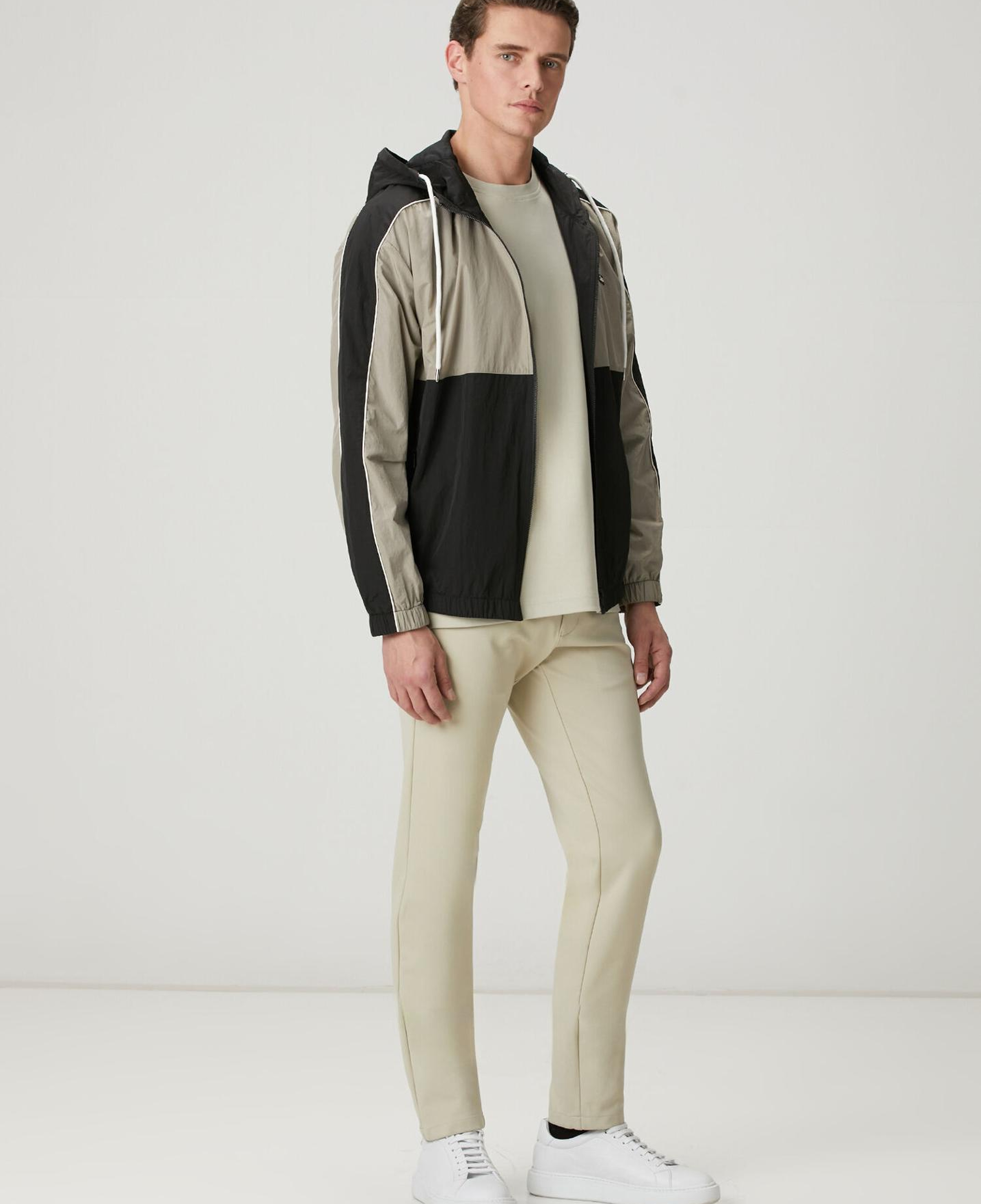 Beymen Club Erkek Bej Siyah Kapüşonlu Mont