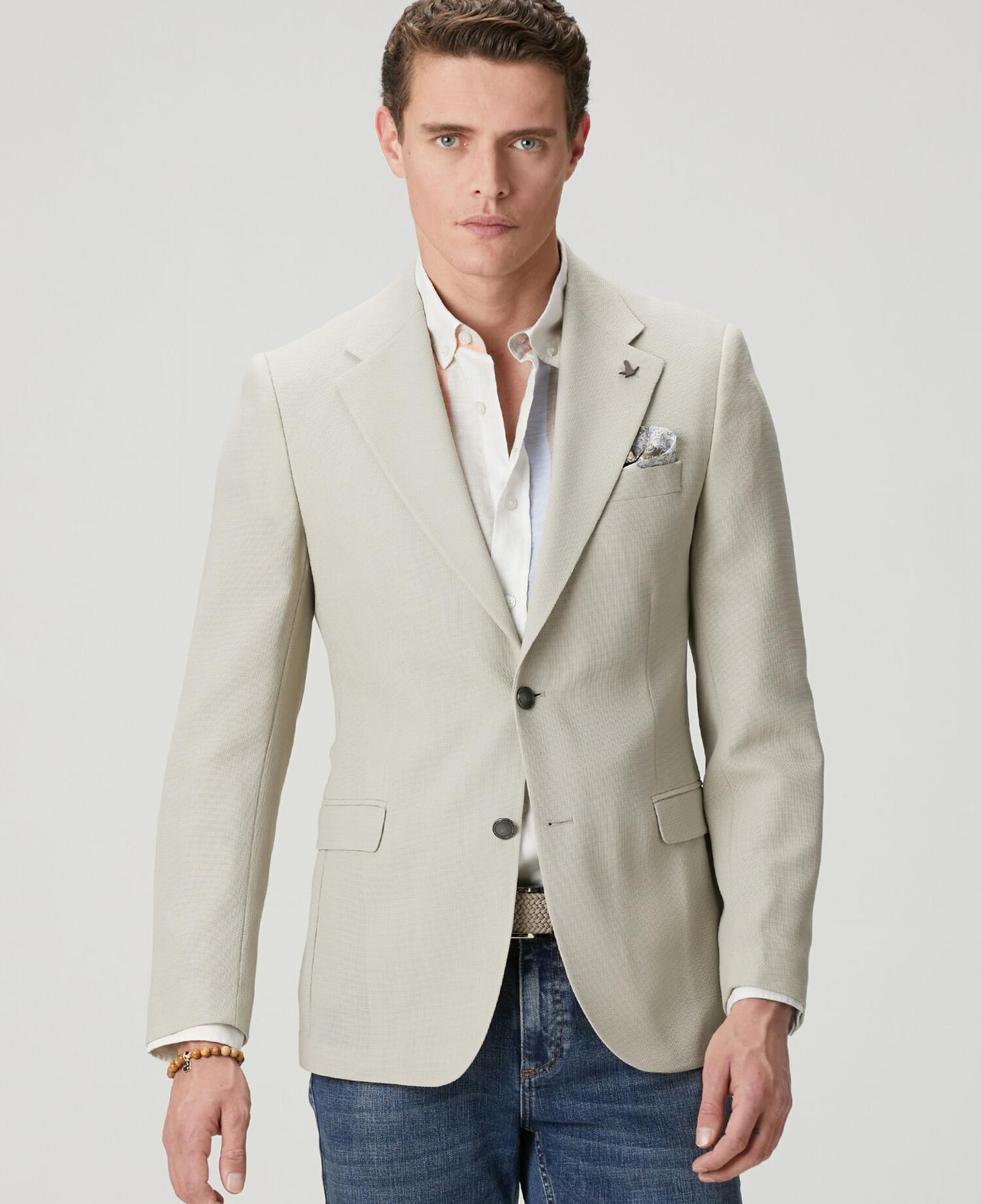 Beymen Club Erkek Taş İnce Yün Crepe Blazer Ceket