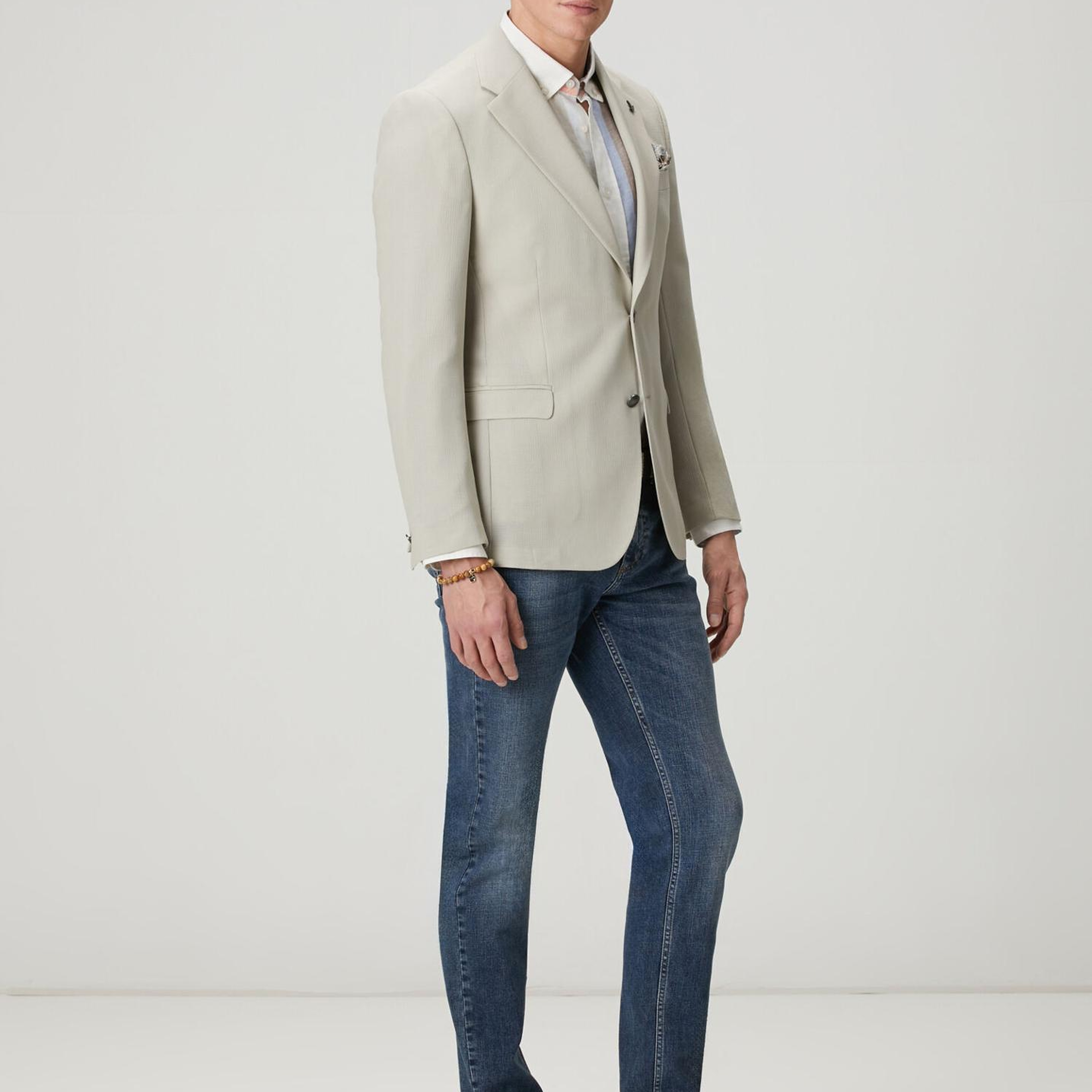 Beymen Club Erkek Taş İnce Yün Crepe Blazer Ceket