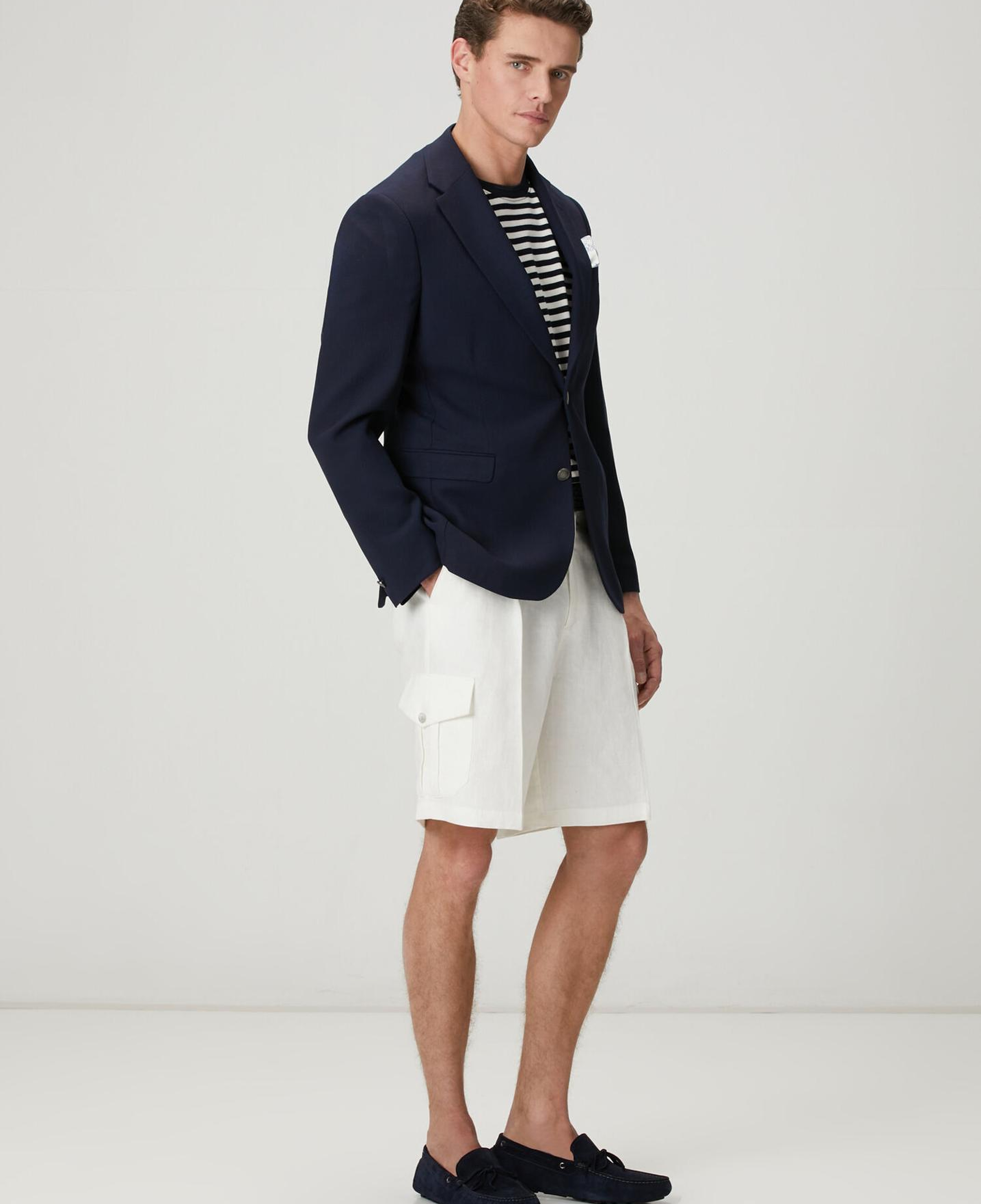 Beymen Club Erkek Lacivert İnce Yün Crepe Blazer Ceket