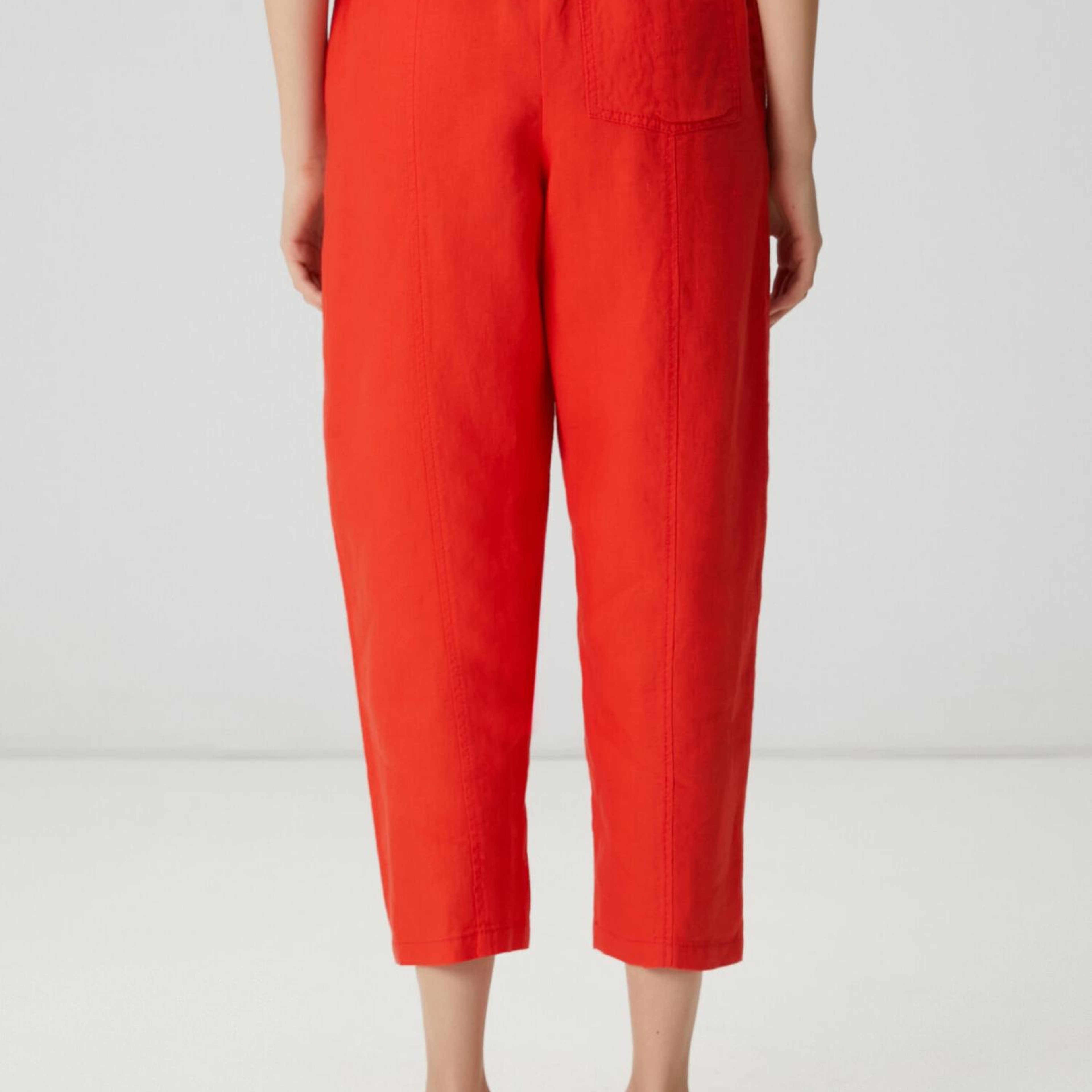 Beymen Club Kadın Slouchy Kırmızı Keten Pantolon