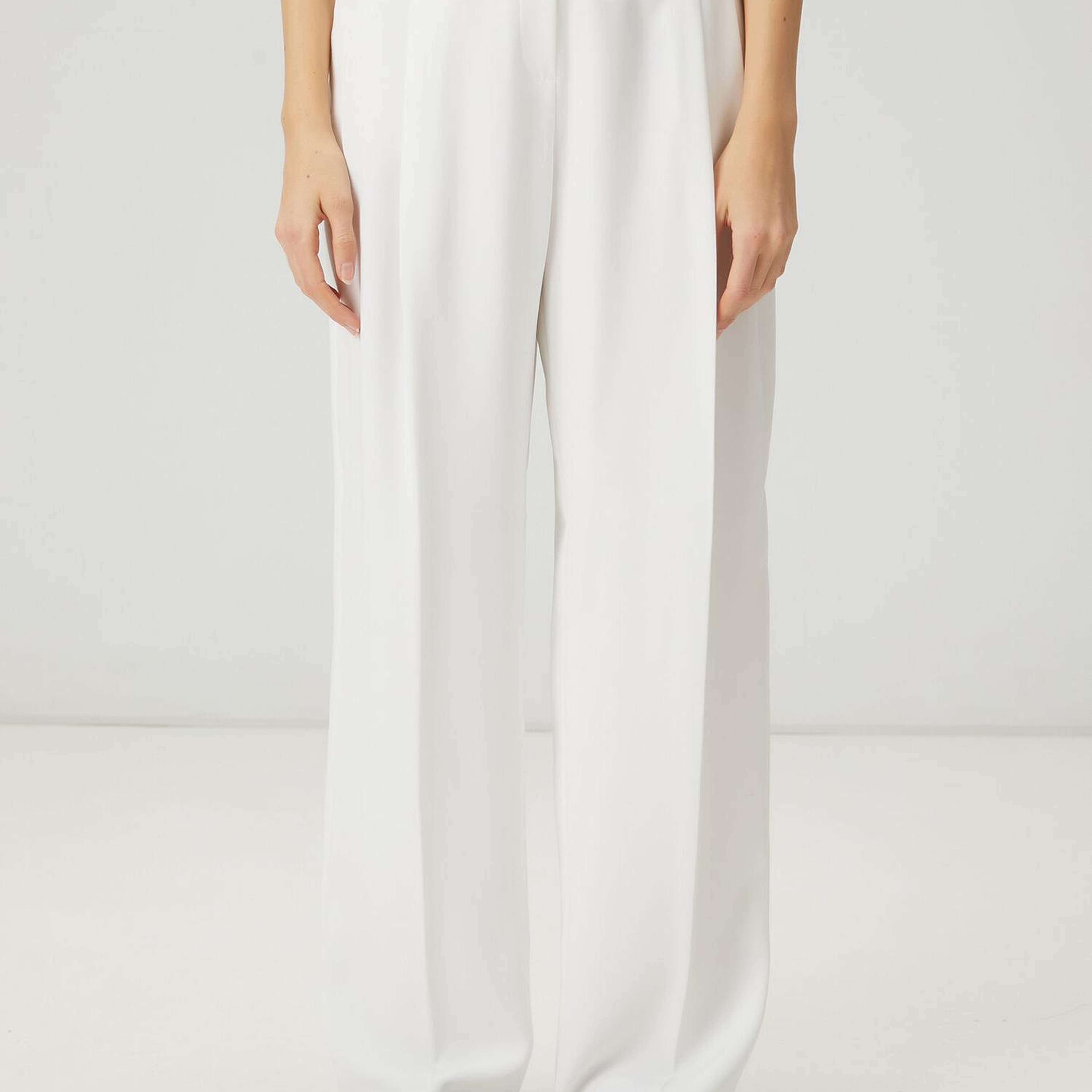 Beymen Club Kadın Kırık Beyaz Çift Pileli Palazzo Pantolon