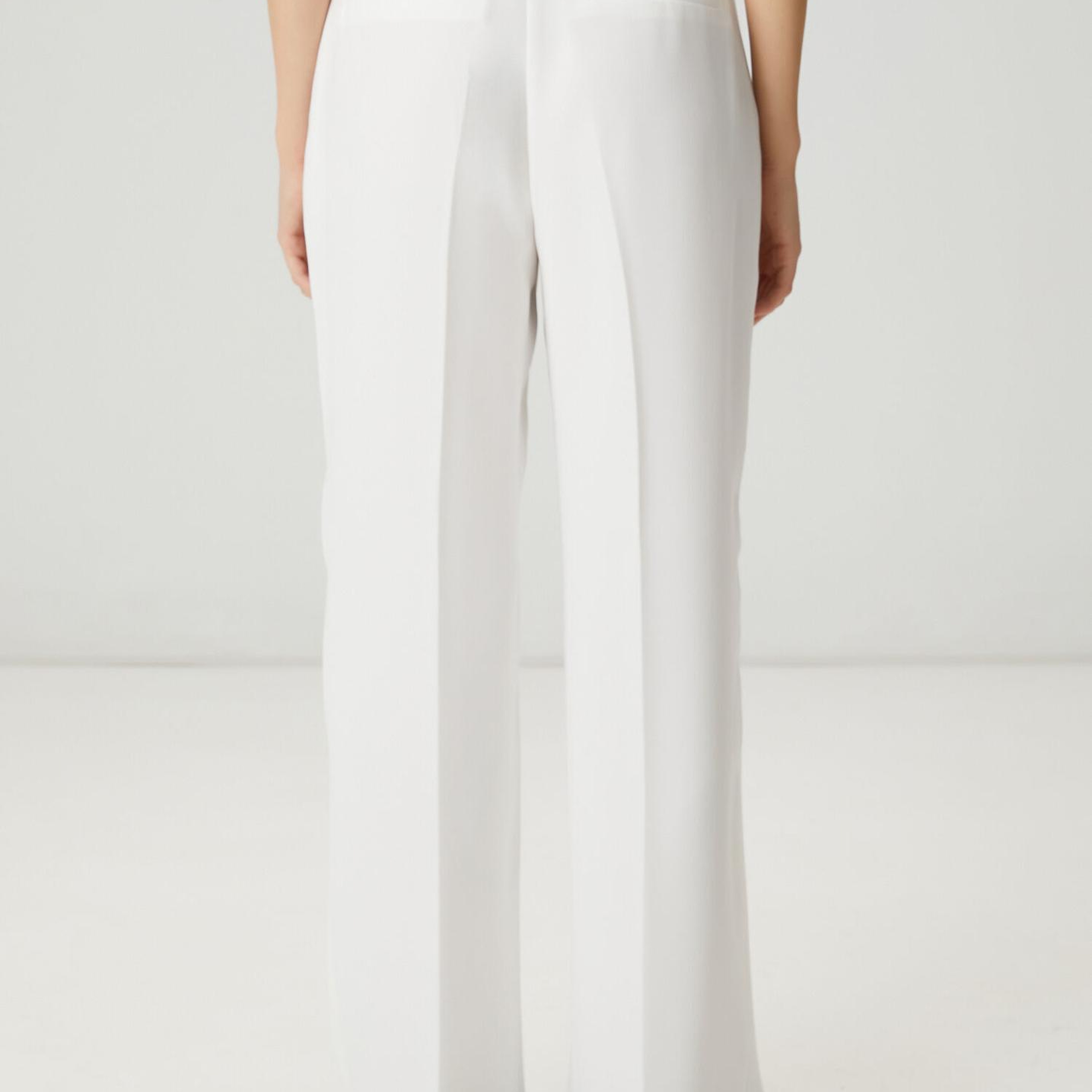 Beymen Club Kadın Kırık Beyaz Çift Pileli Palazzo Pantolon