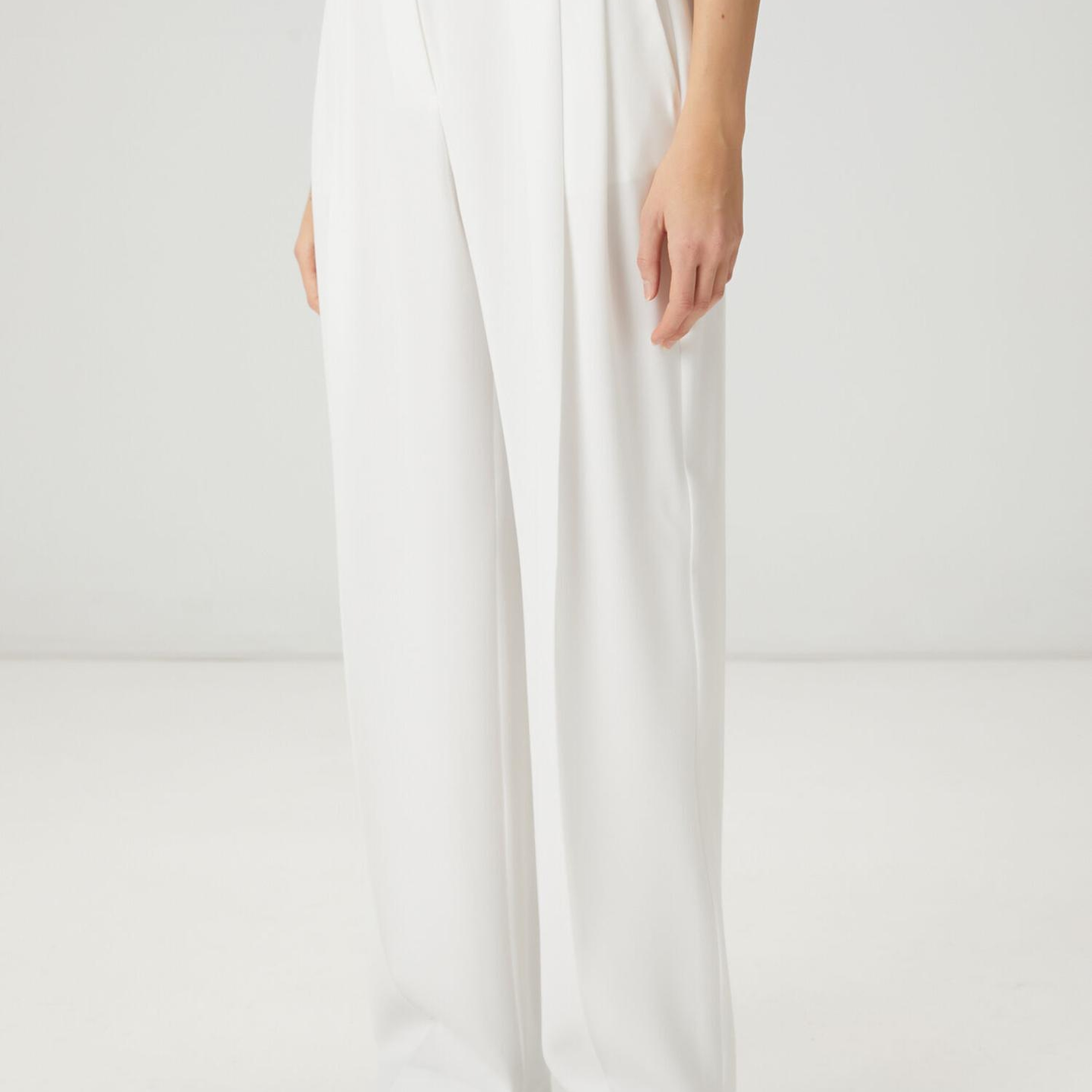 Beymen Club Kadın Kırık Beyaz Çift Pileli Palazzo Pantolon