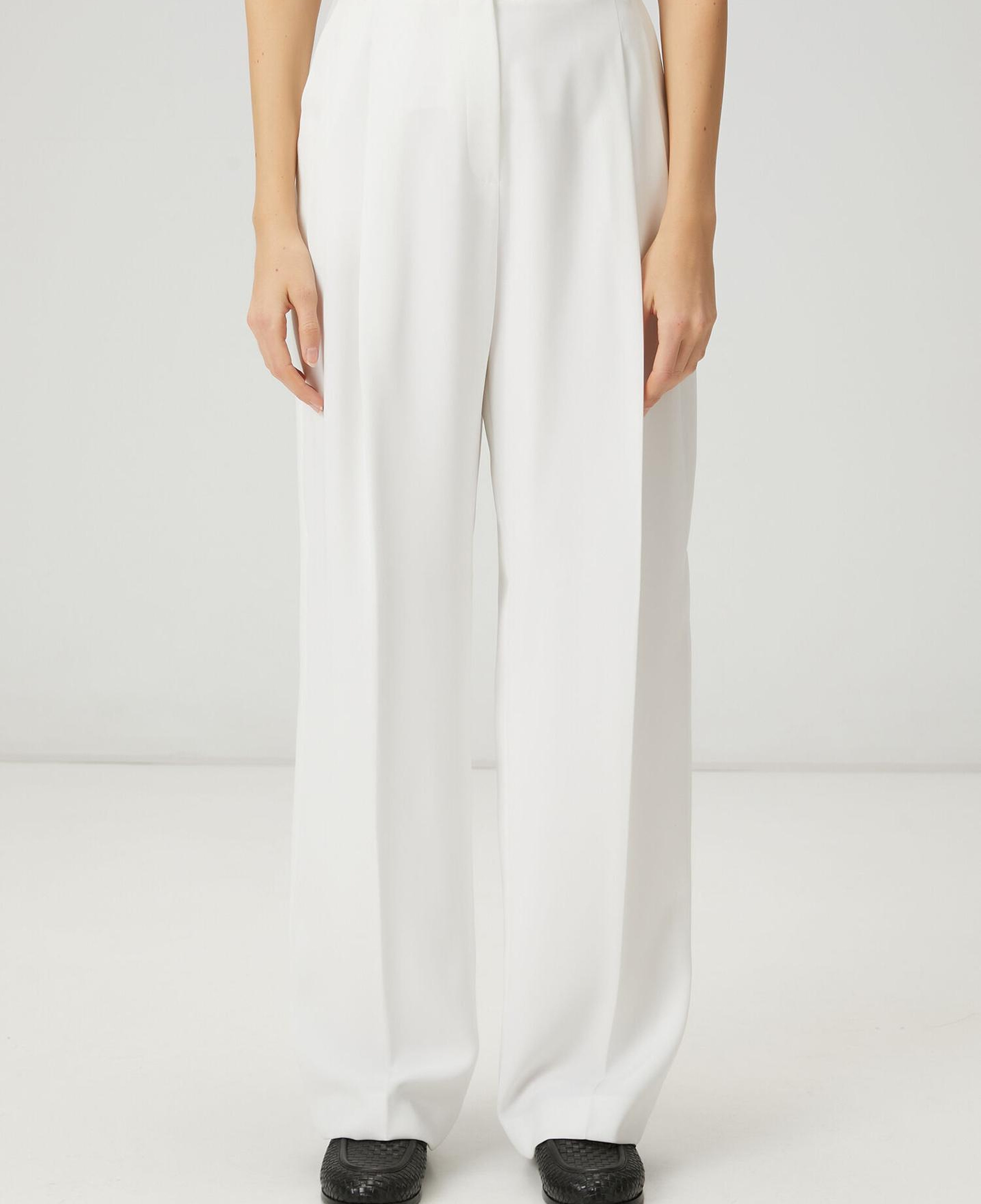 Beymen Club Kadın Kırık Beyaz Çift Pileli Palazzo Pantolon