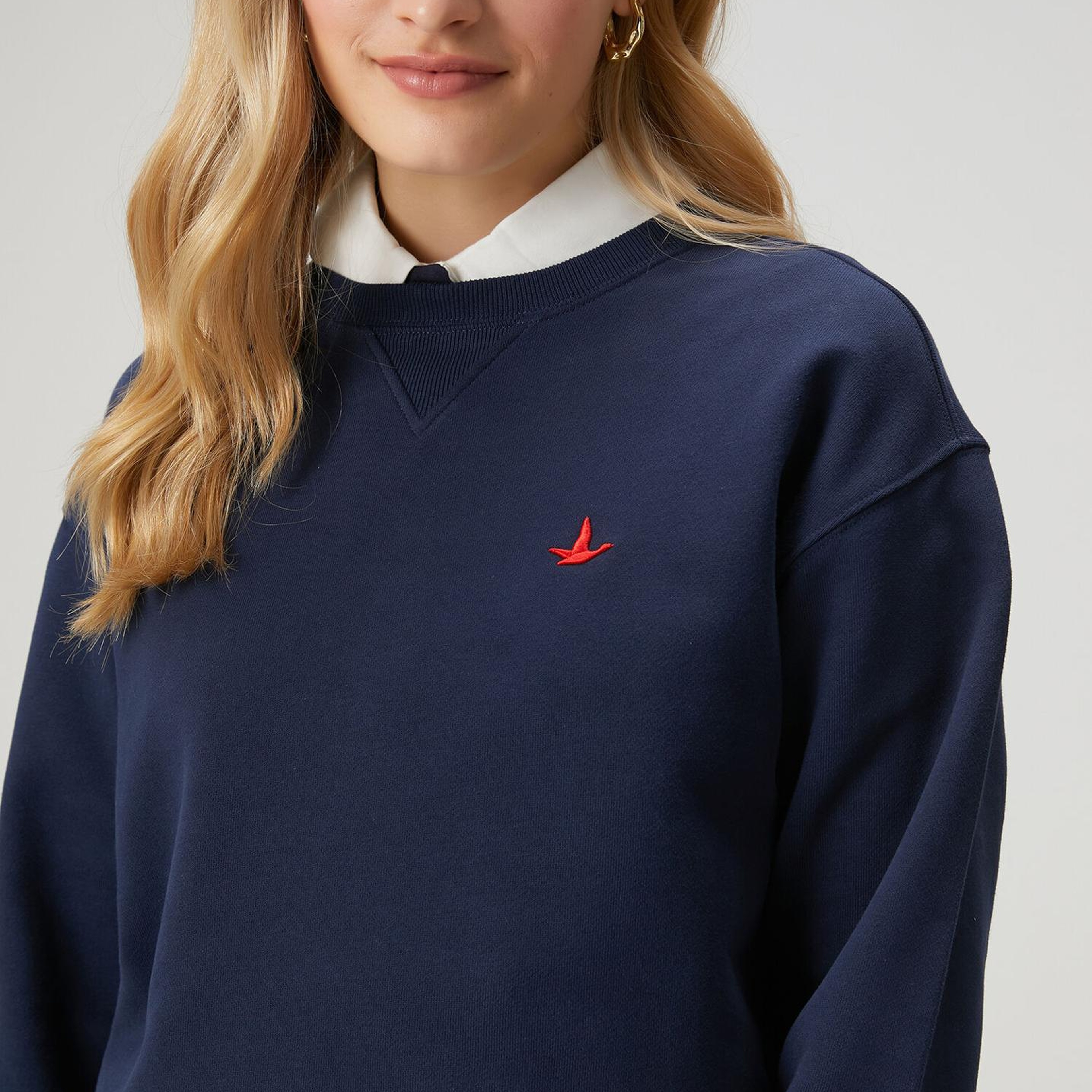 Beymen Club Kadın Lacivert Basic Sweatshirt