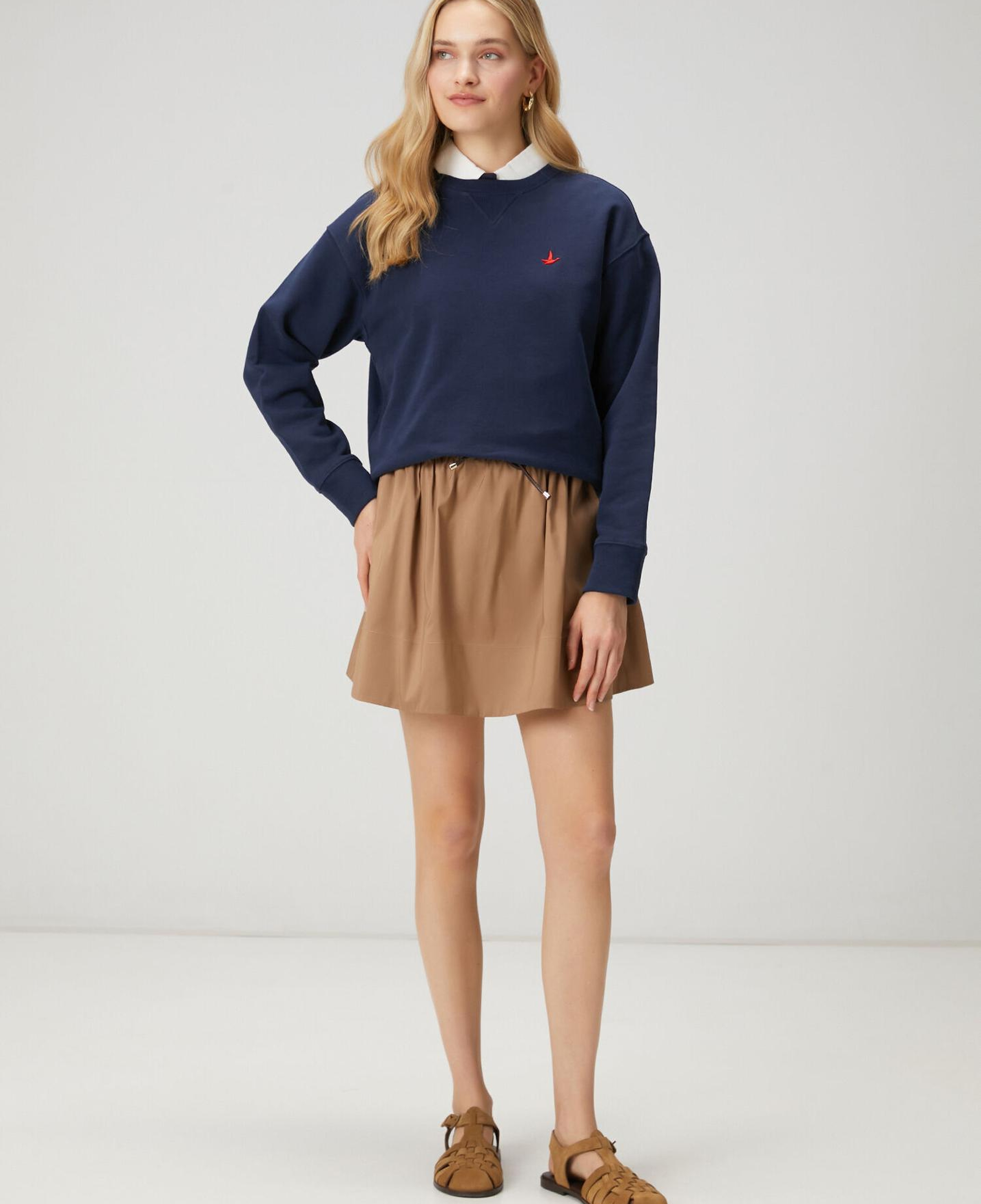Beymen Club Kadın Lacivert Basic Sweatshirt