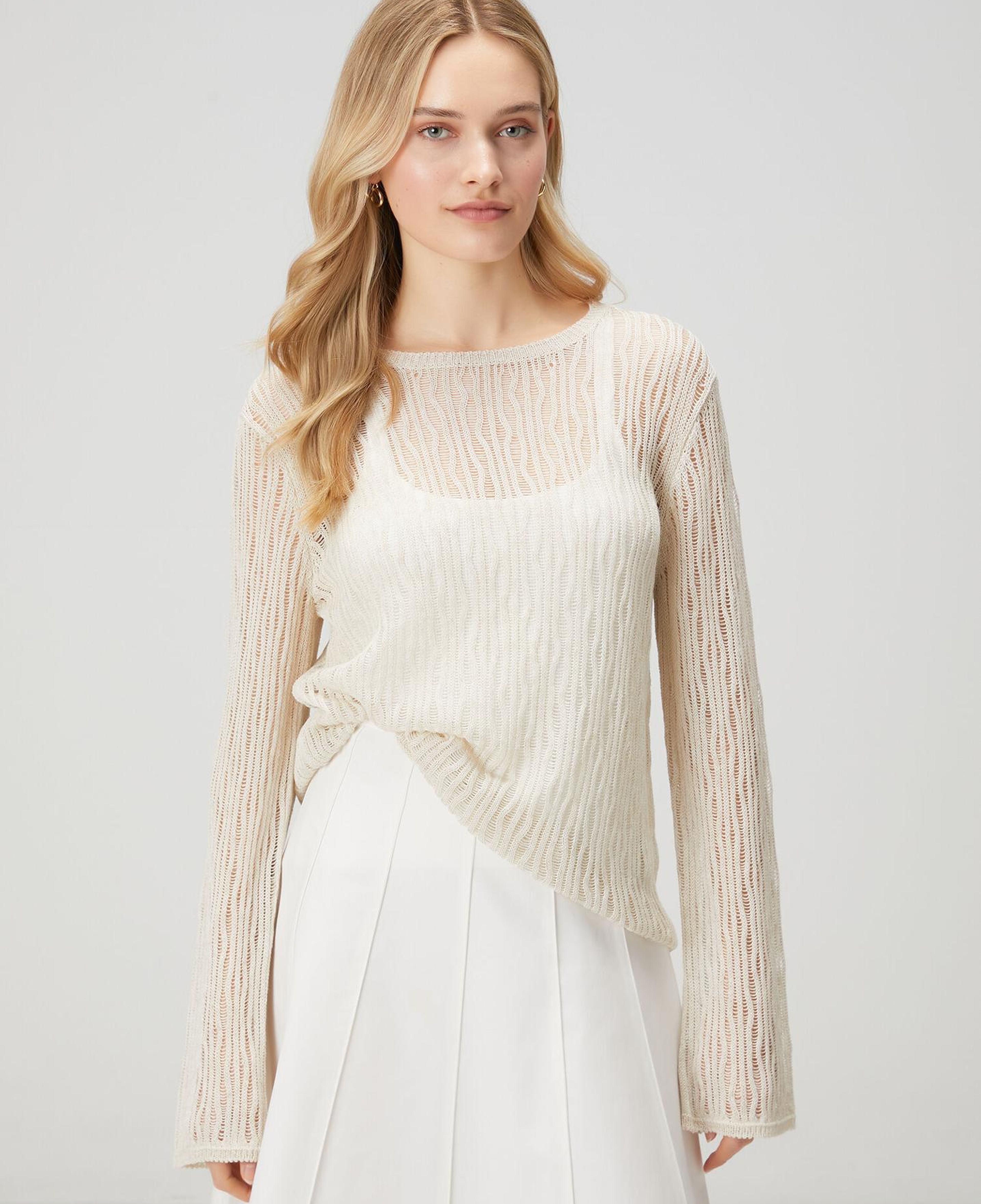 Beymen Club Kadın Açık Bej Transparan Kazak