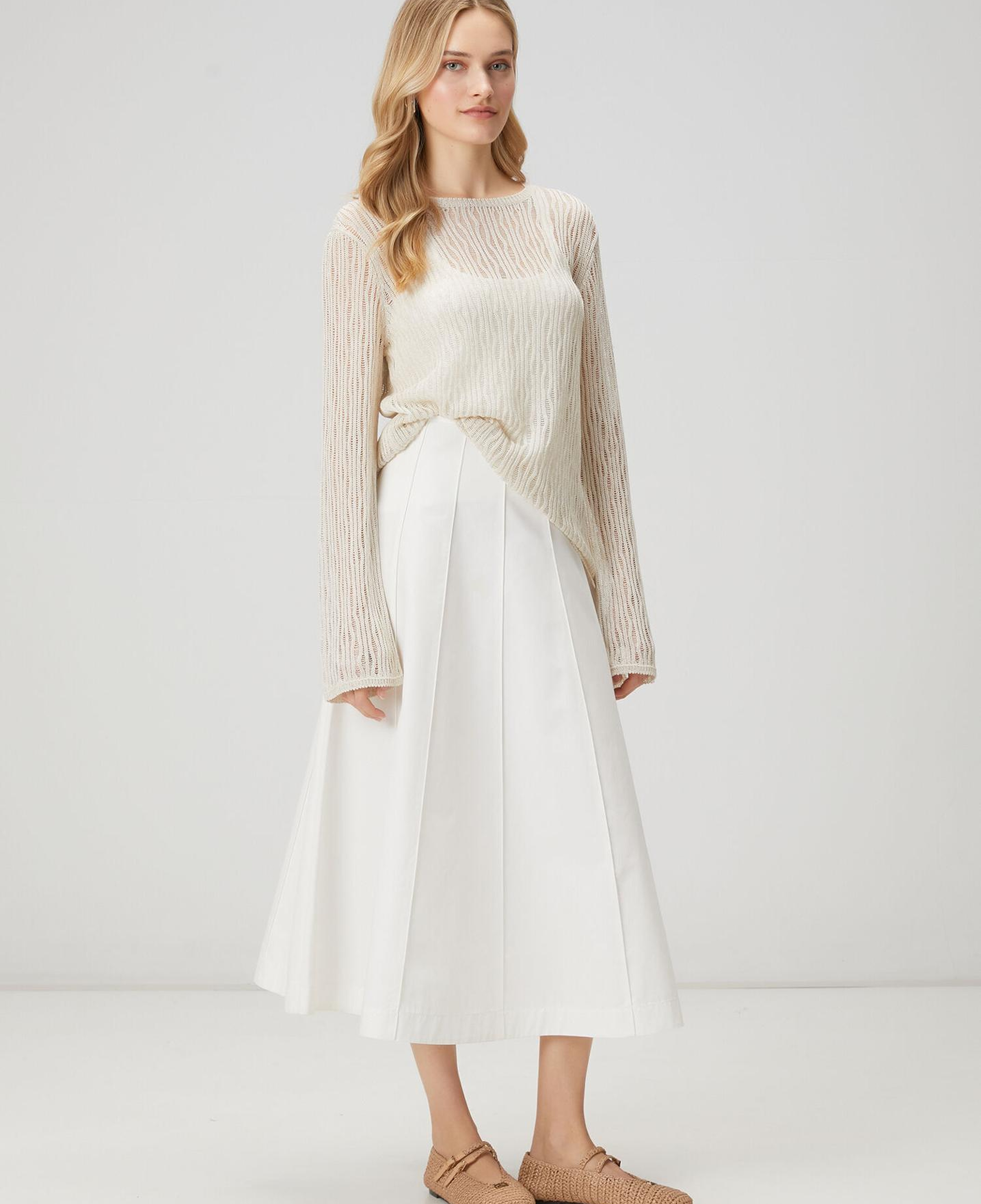 Beymen Club Kadın Açık Bej Transparan Kazak