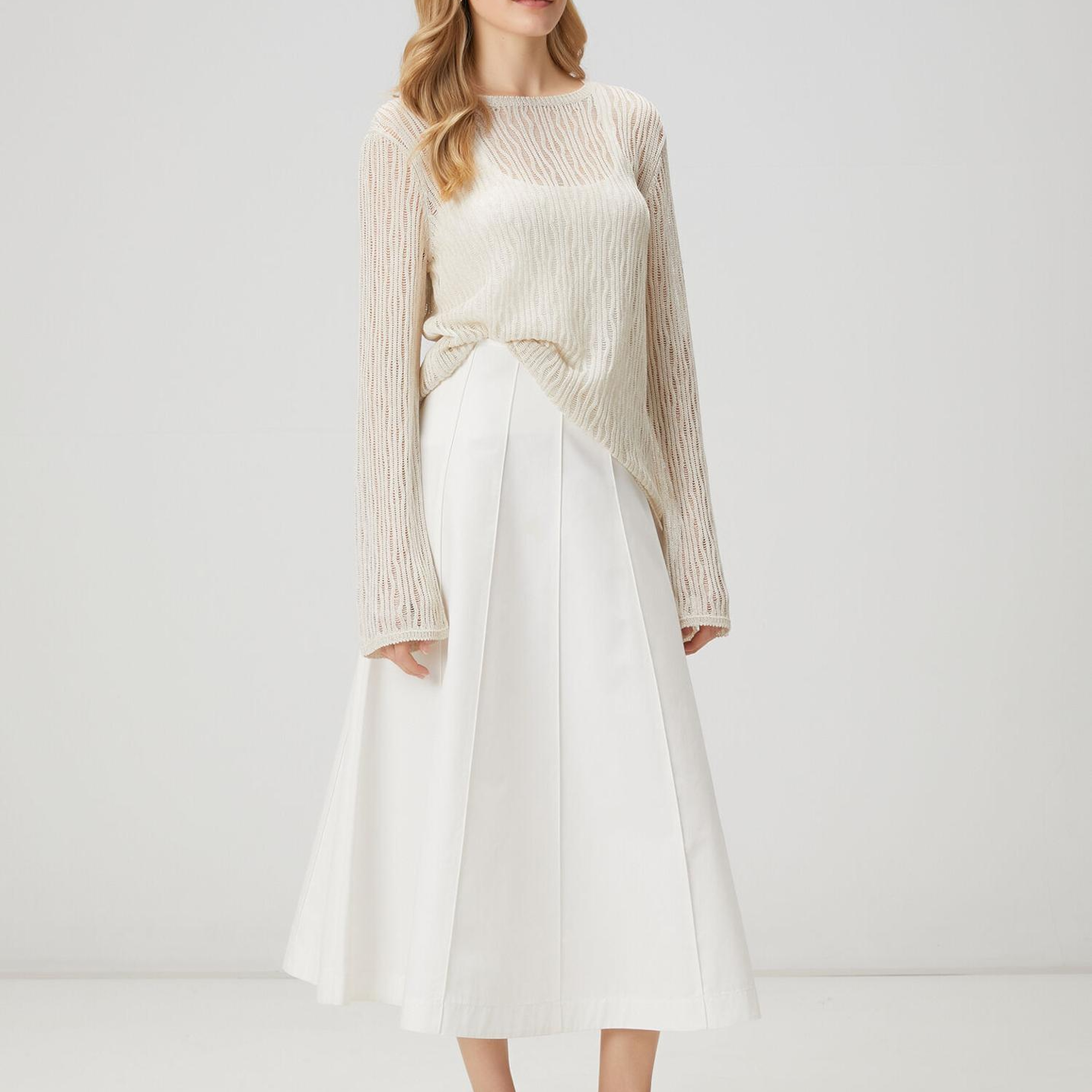 Beymen Club Kadın Açık Bej Transparan Kazak