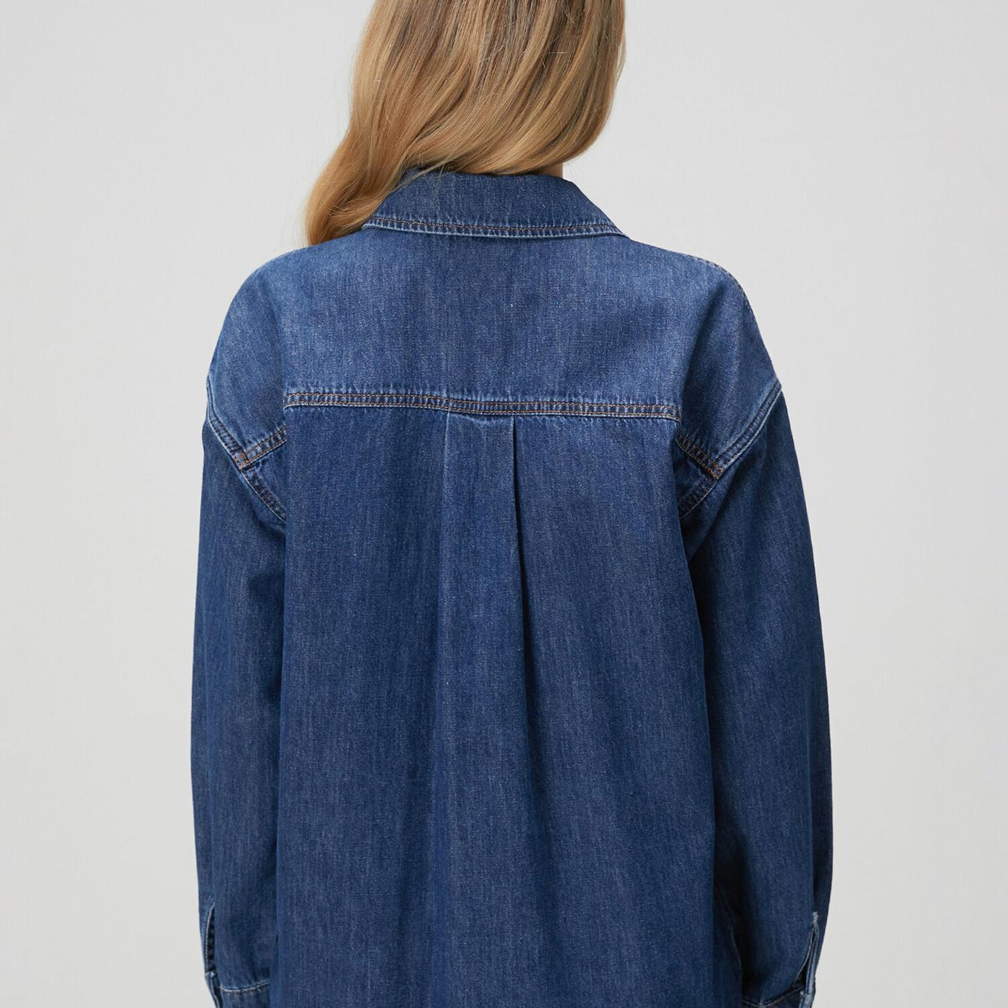 Beymen Club Kadın Mavi Denim Dış Gömlek