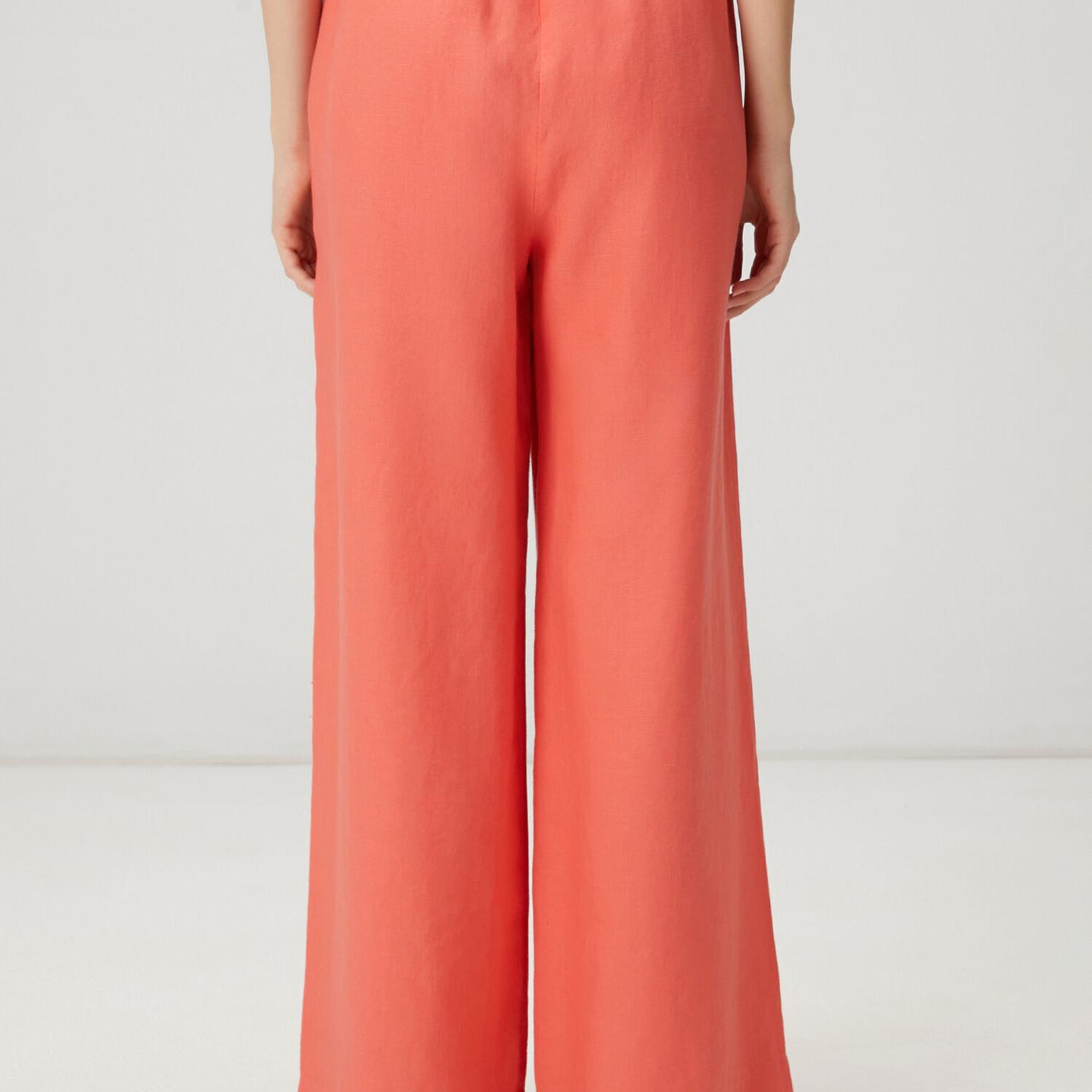 Beymen Club Kadın Somon Bol Paça Keten Pantolon