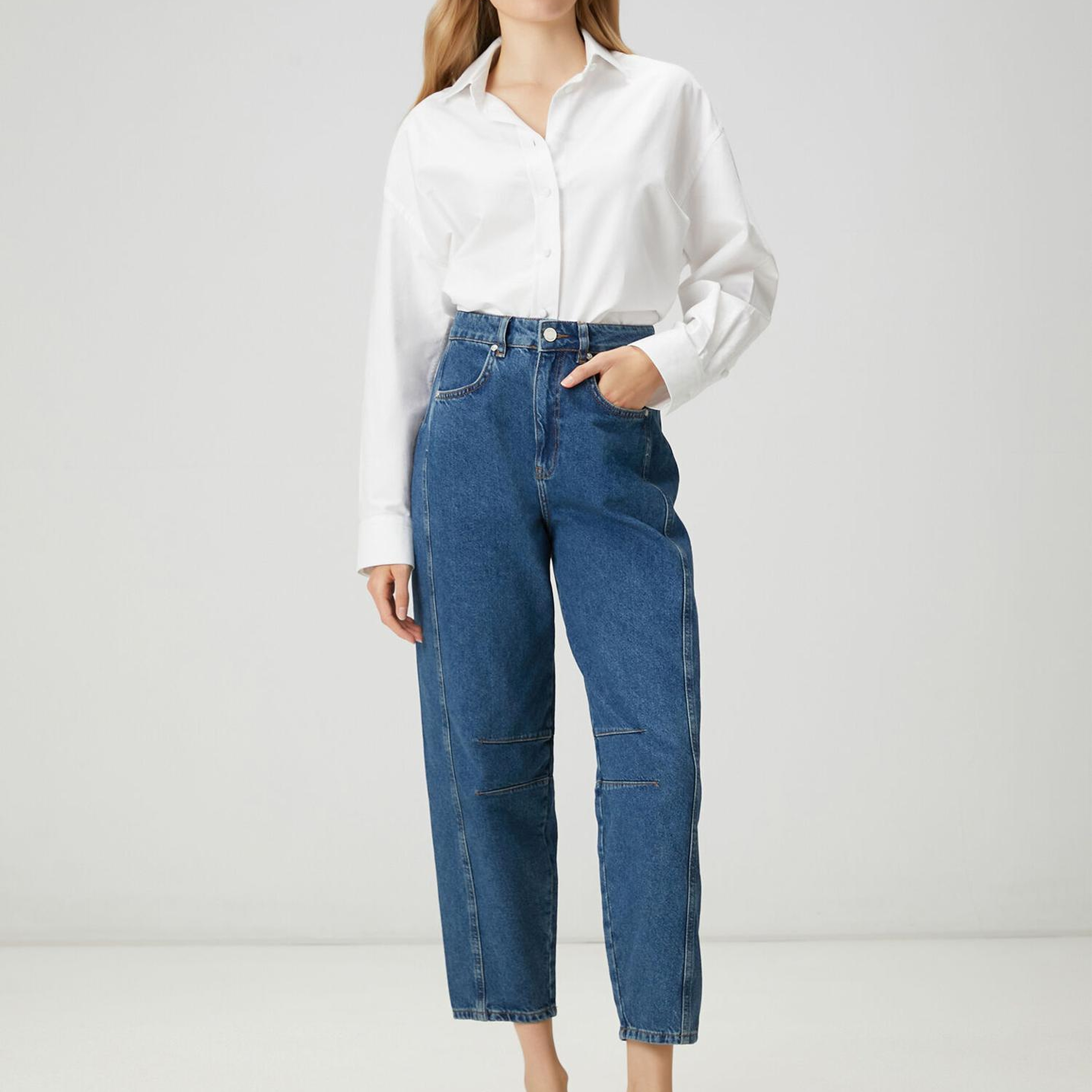 Beymen Club Kadın Slouchy Mavi Jean Pantolon