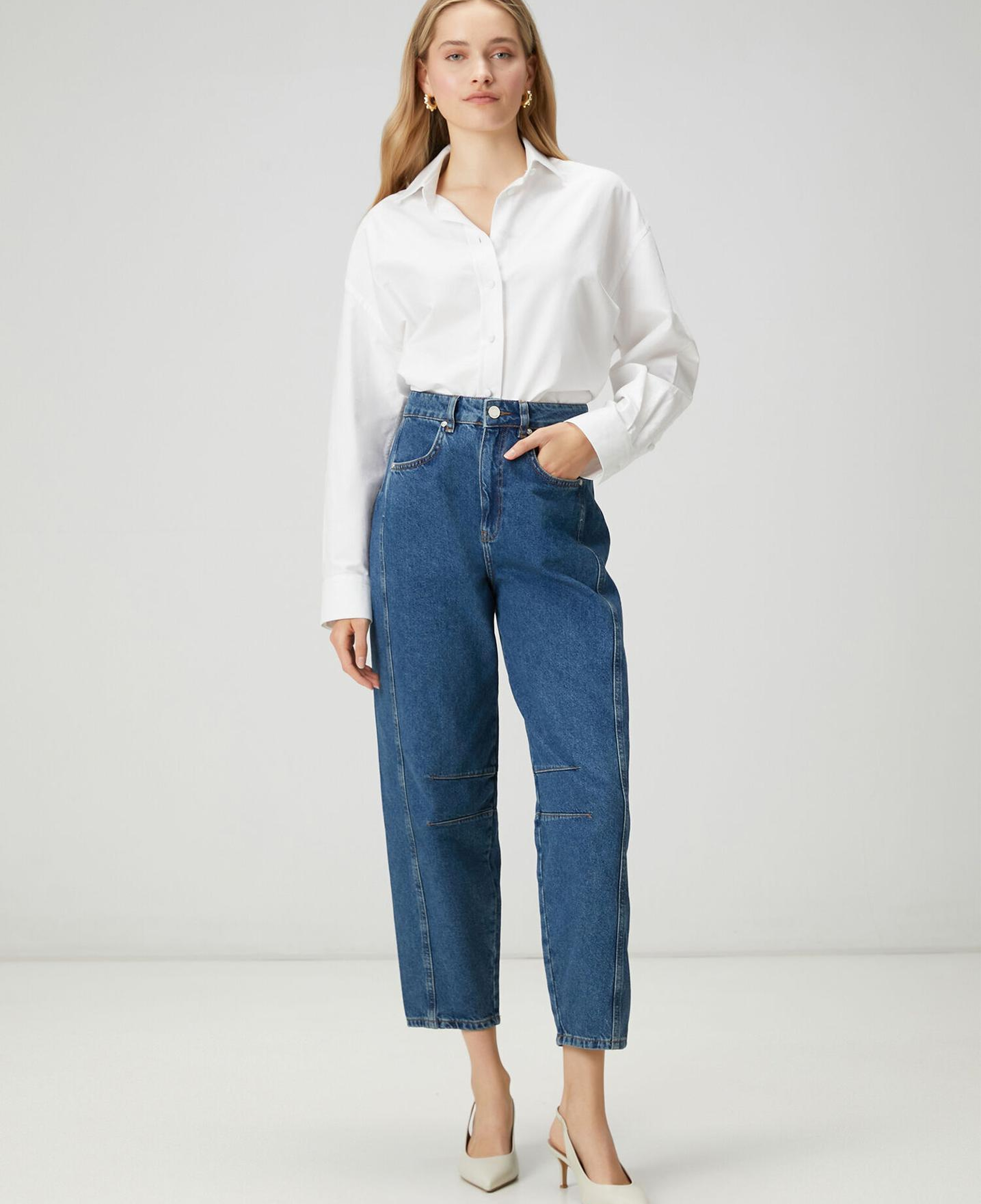 Beymen Club Kadın Slouchy Mavi Jean Pantolon