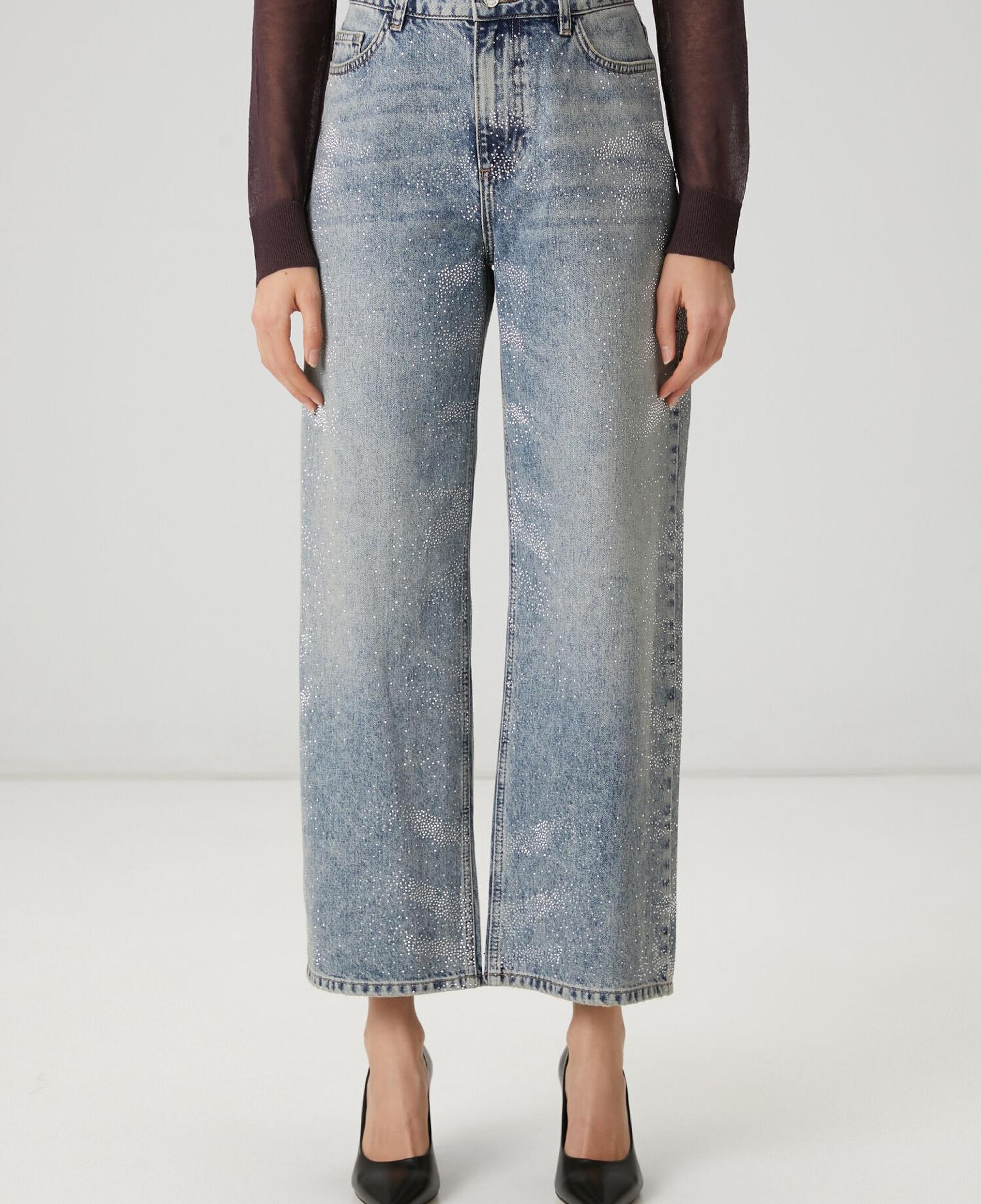 Beymen Club Kadın Mavi Hotfix Flare Jean Pantolon