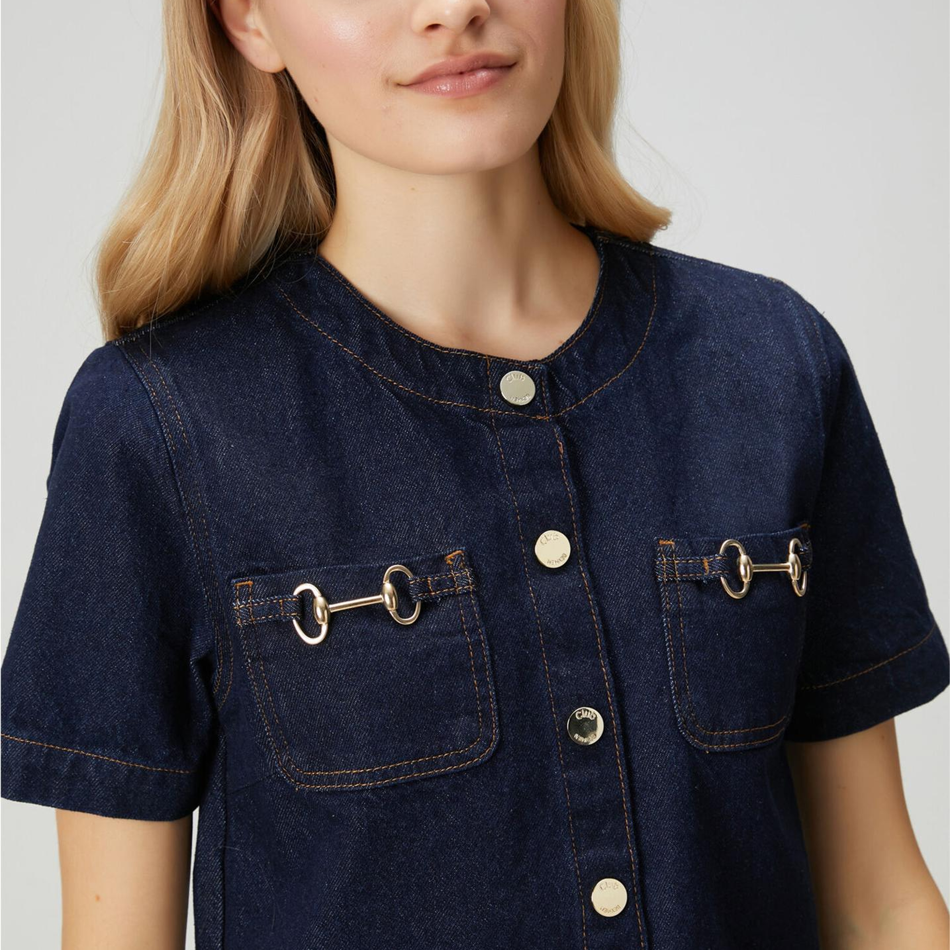 Beymen Club Kadın Indigo Mini Denim Ceket