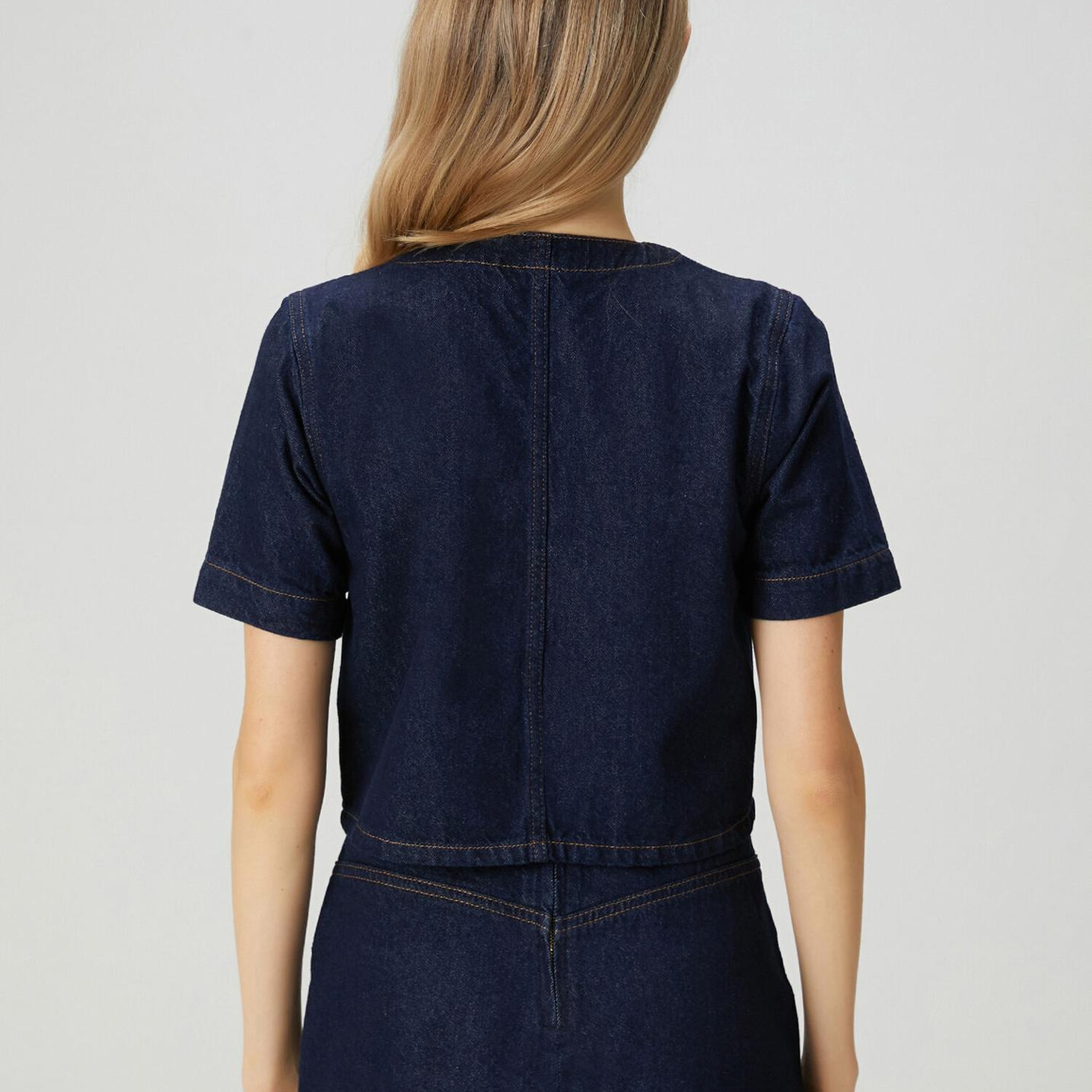 Beymen Club Kadın Indigo Mini Denim Ceket