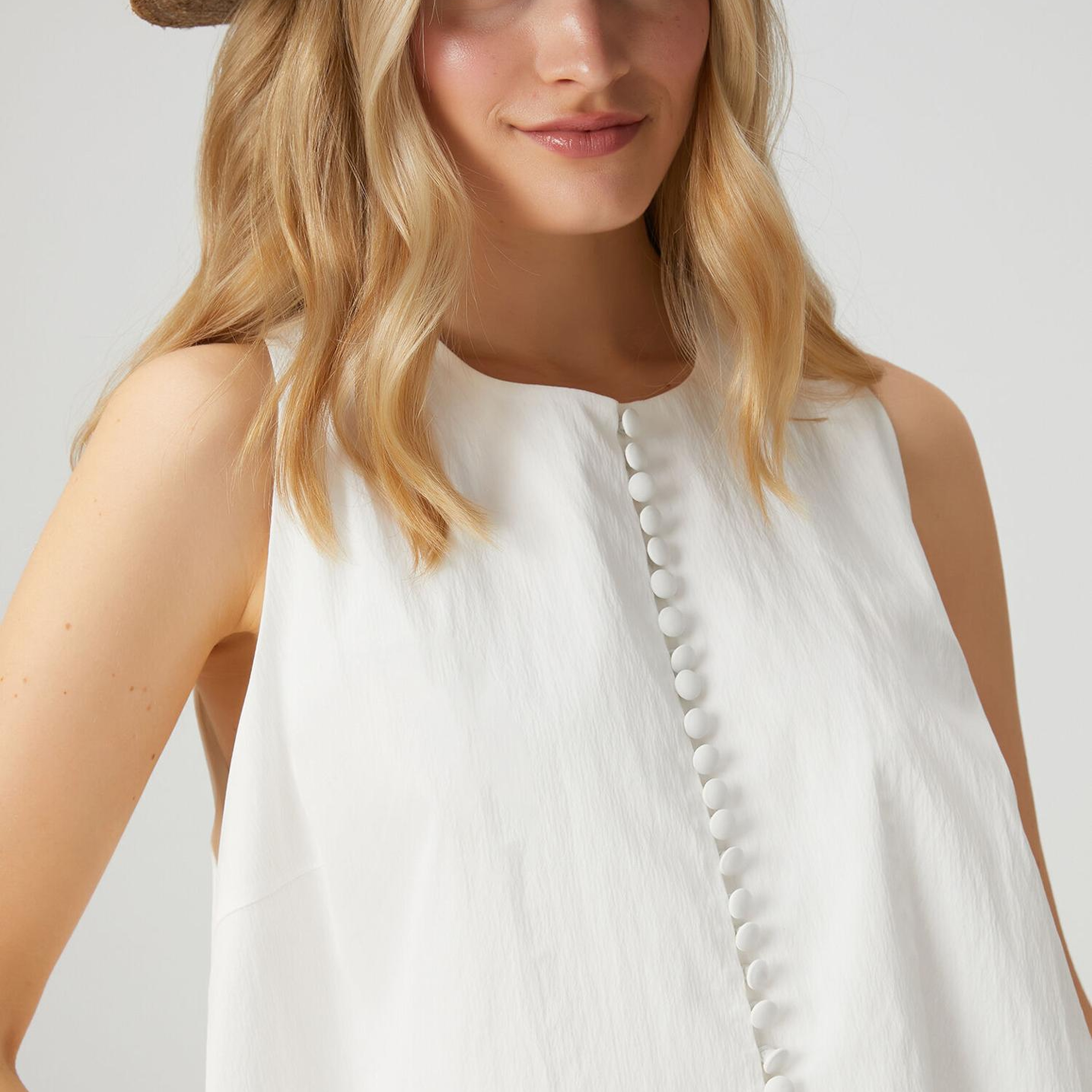 Beymen Club Kadın Kırık Beyaz Süs Düğmeli Gömlek