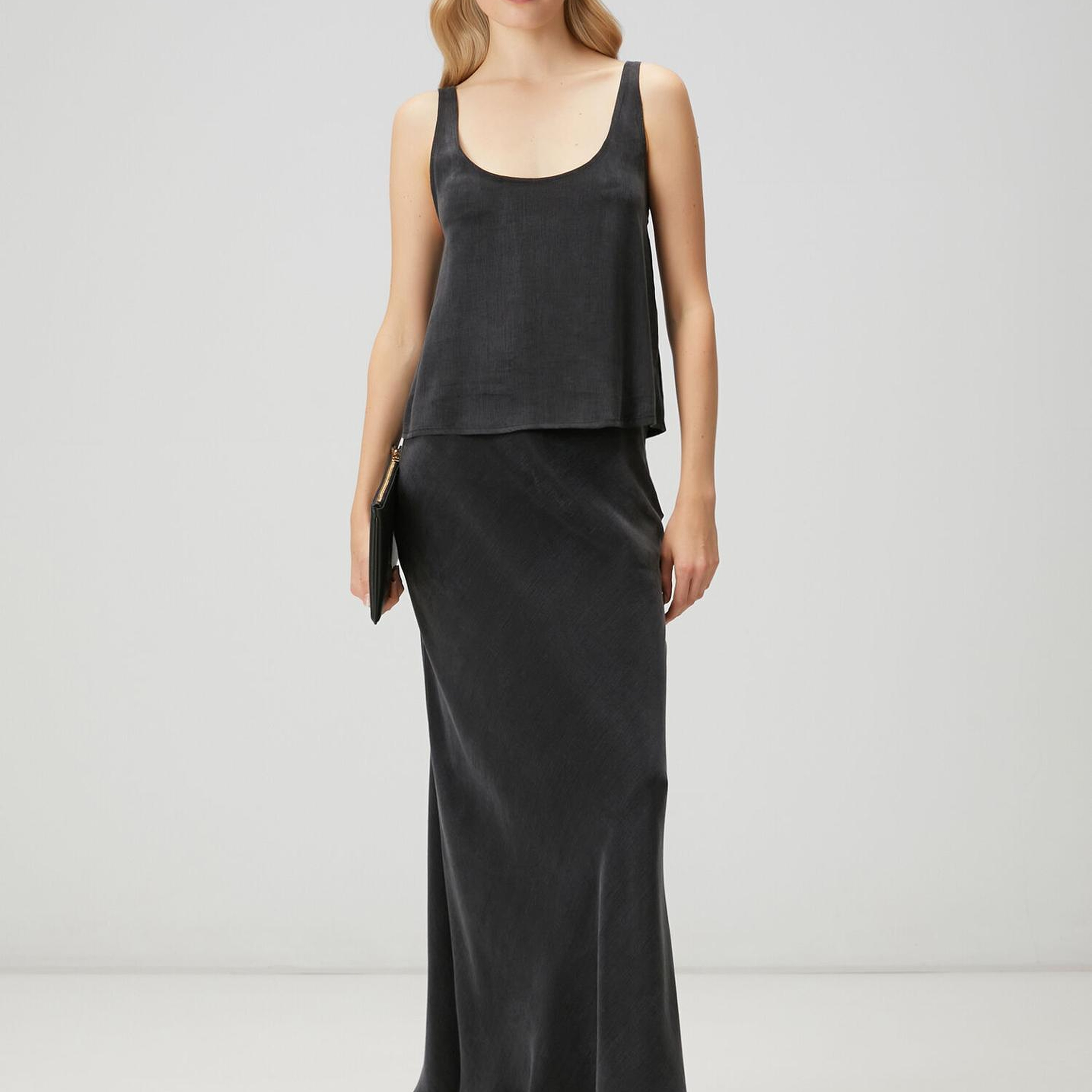 Beymen Club Kadın Antrasit Maksi Etek