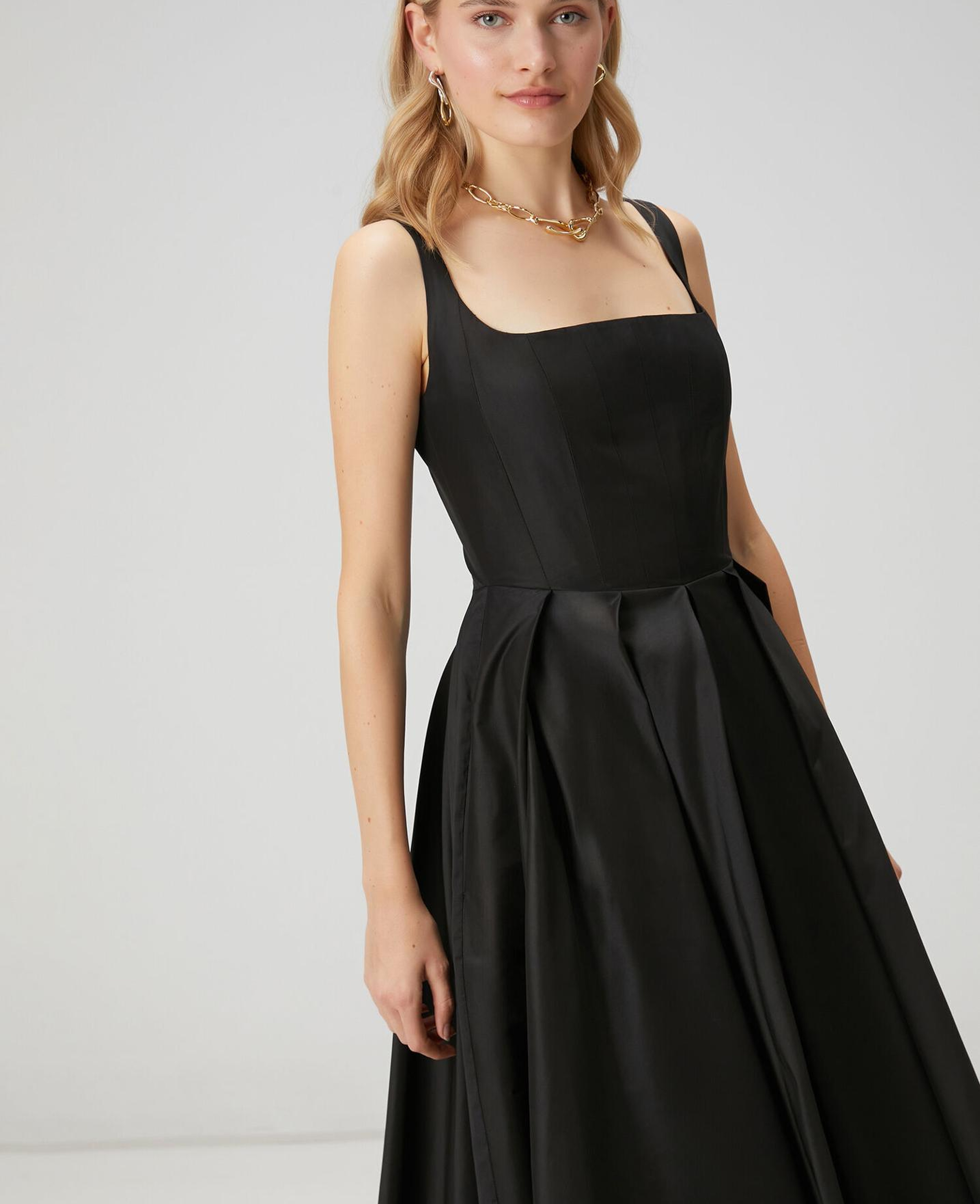 Beymen Club Kadın Siyah Maksi Tafta Elbise