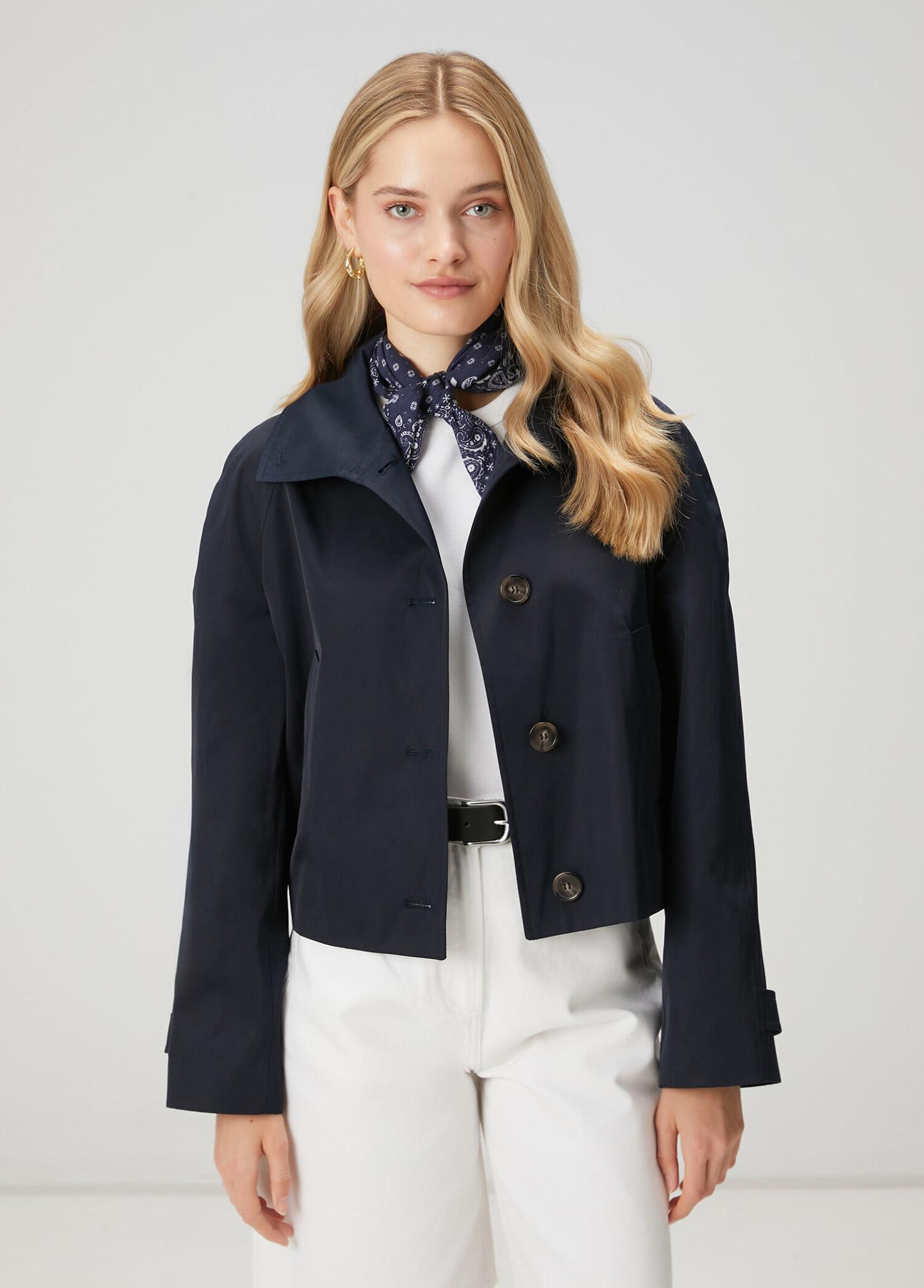 Beymen Club Kadın Lacivert Gabardin Mont