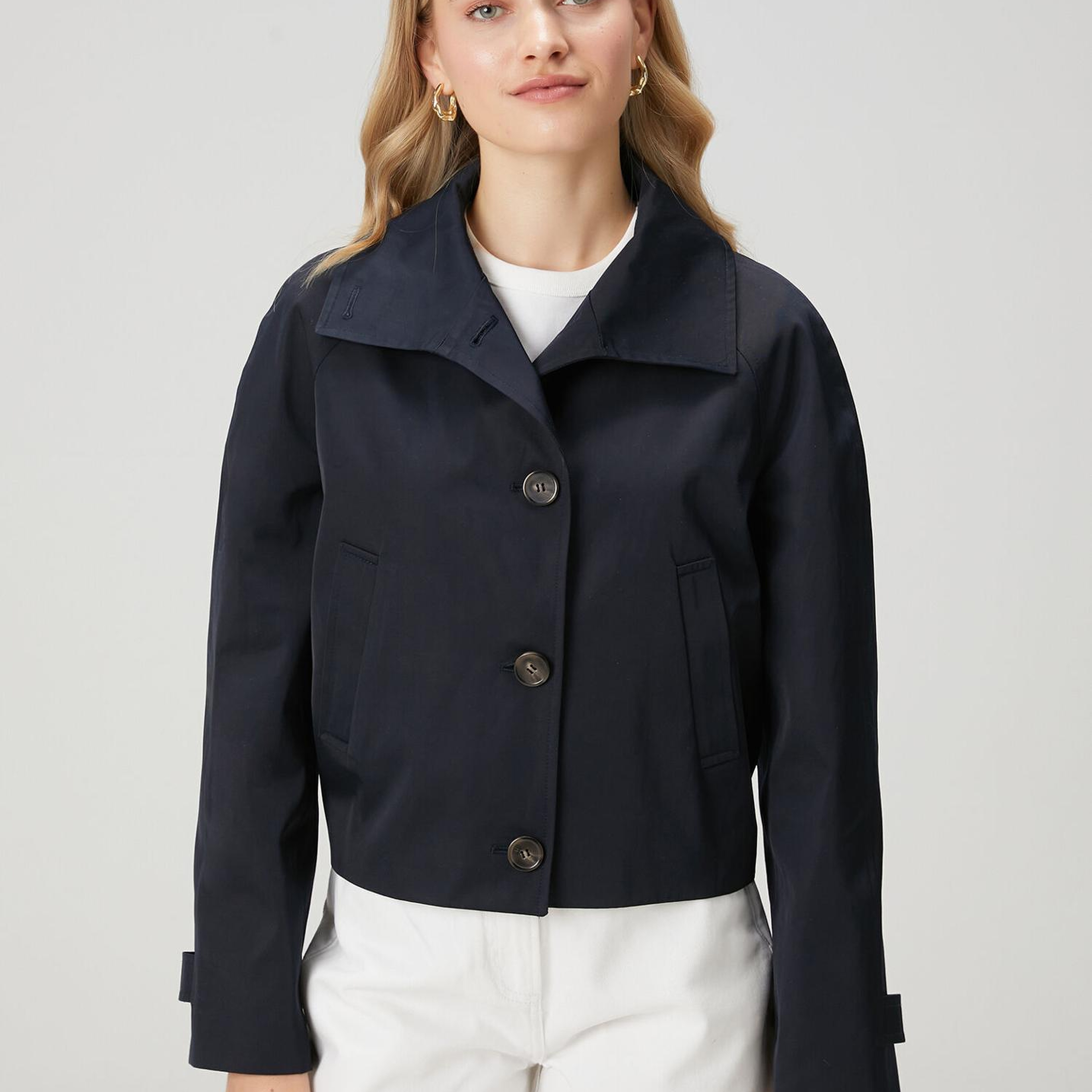 Beymen Club Kadın Lacivert Gabardin Mont