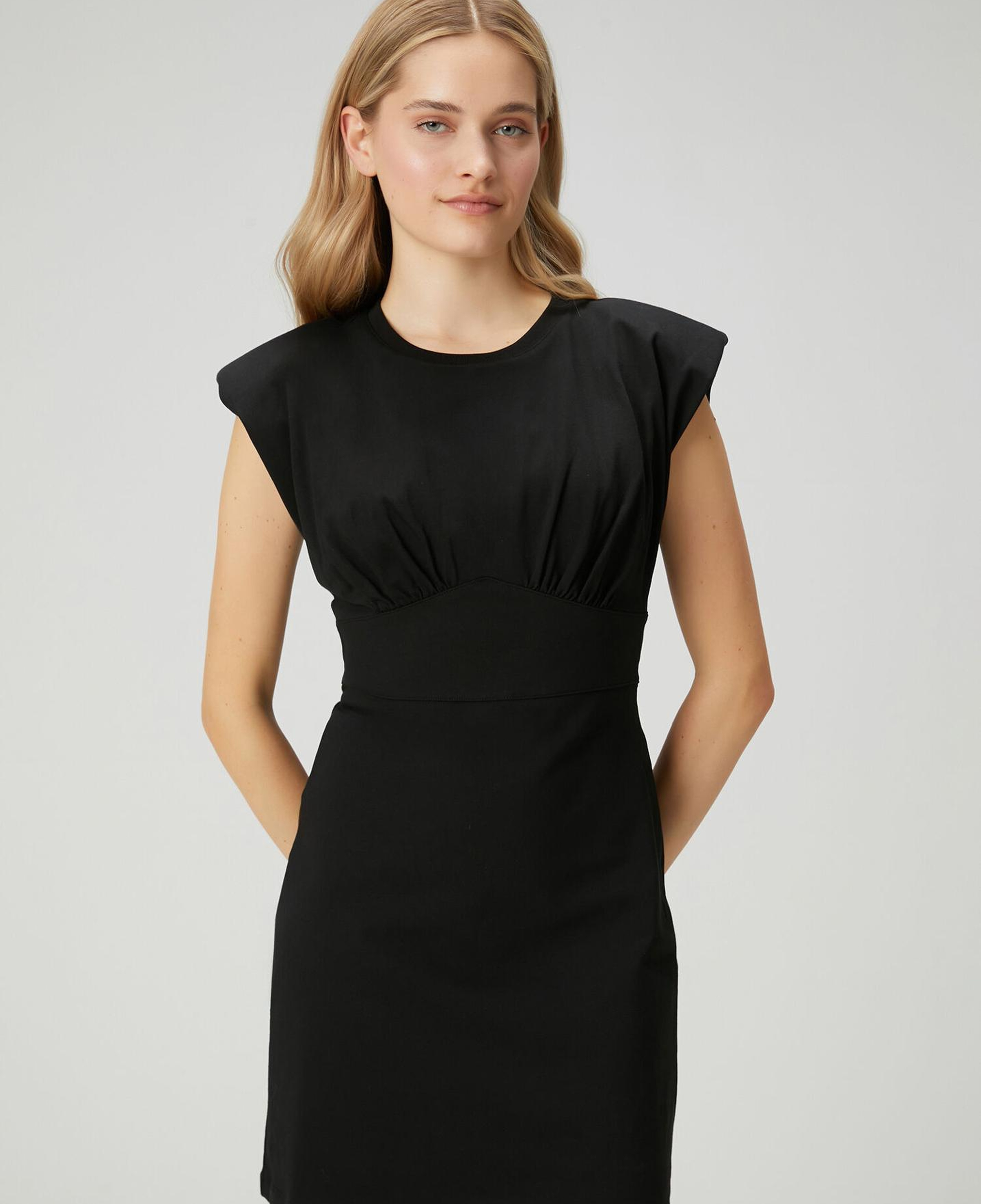 Beymen Club Kadın Siyah Beli Korsajlı Mini Elbise