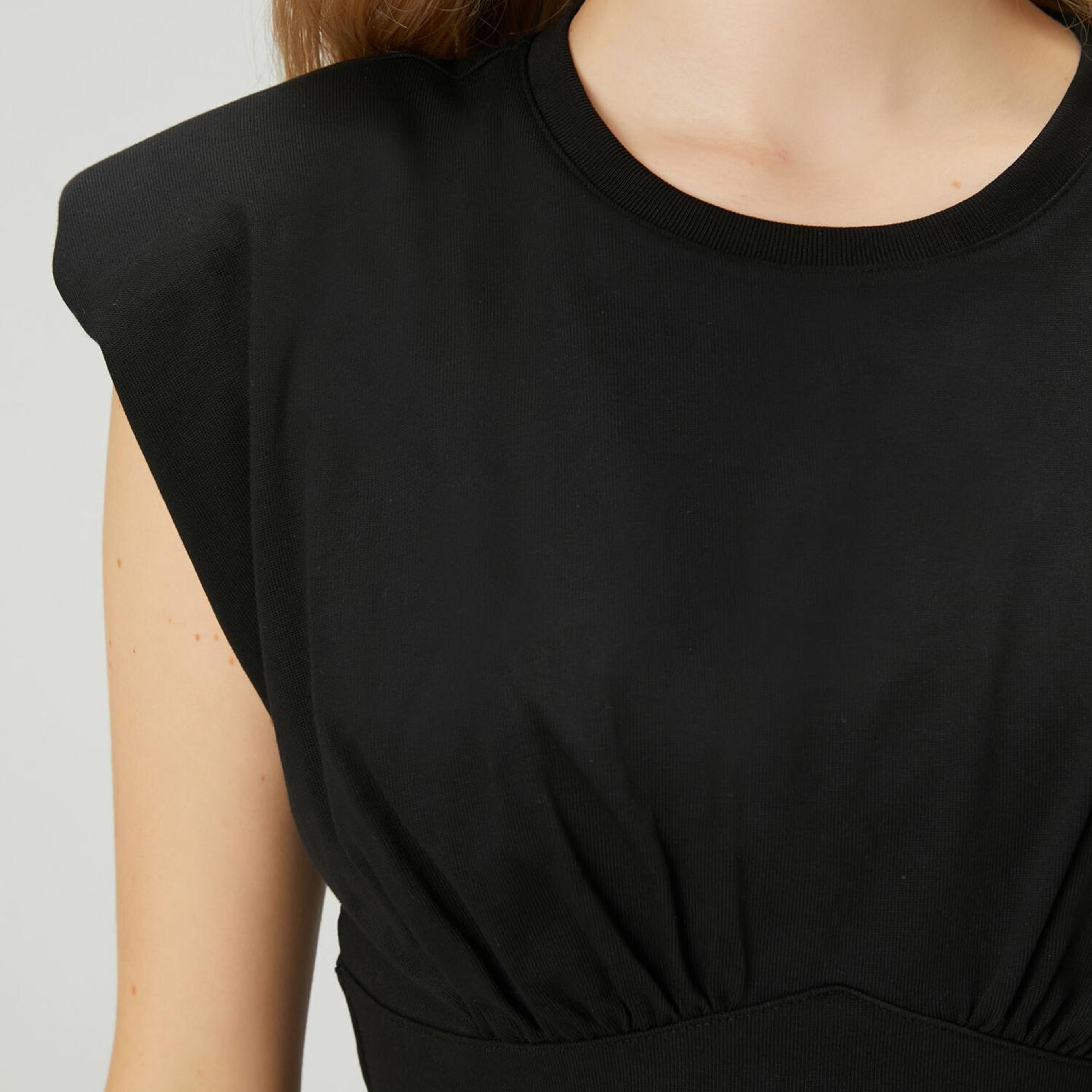 Beymen Club Kadın Siyah Beli Korsajlı Mini Elbise