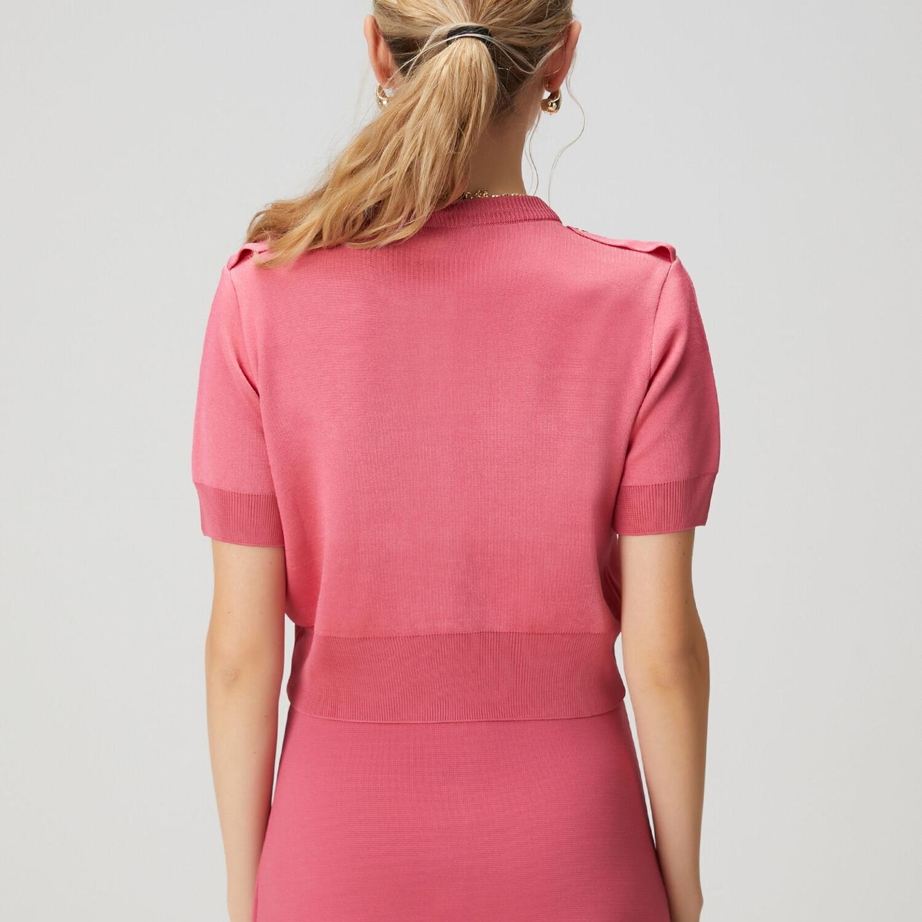 Beymen Club Kadın Pembe Kutu Formlu Triko Ceket