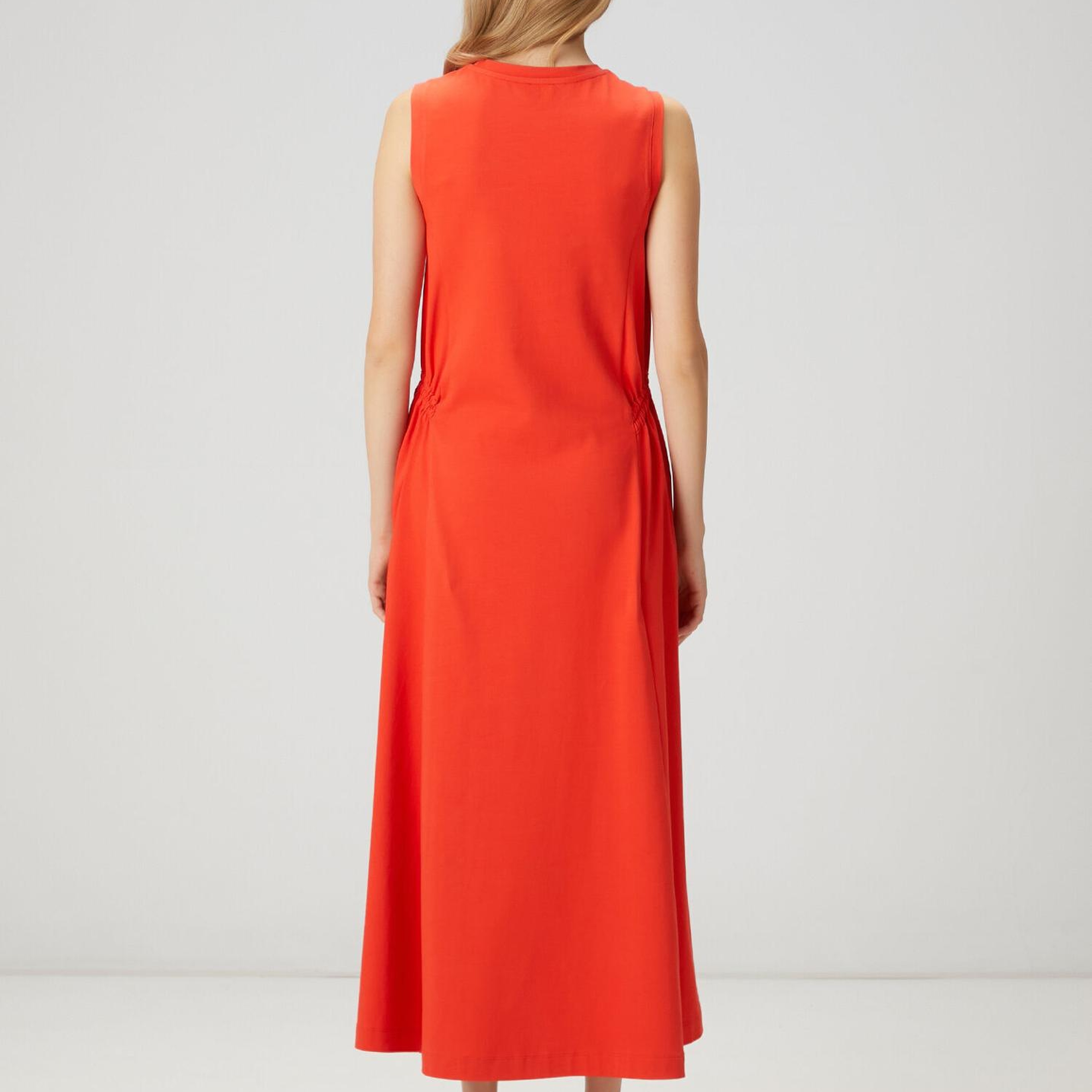 Beymen Club Kadın Kırmızı Büzgü Detaylı Uzun Elbise