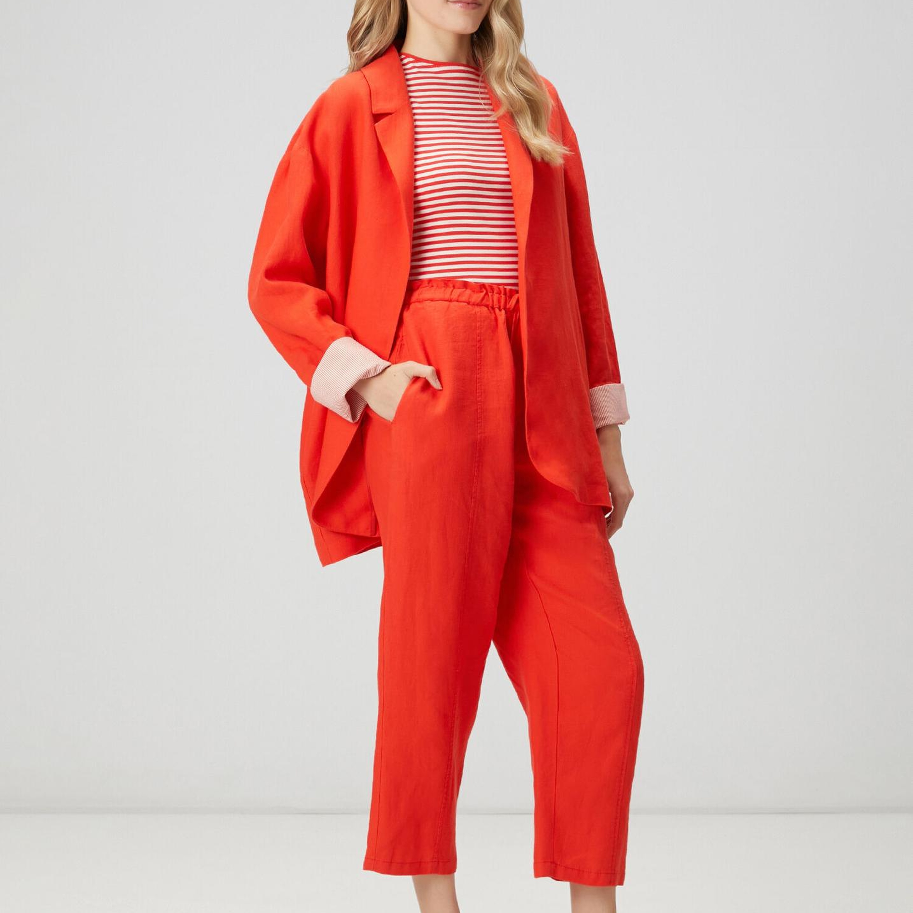 Beymen Club Kadın Kırmızı Keten Ceket