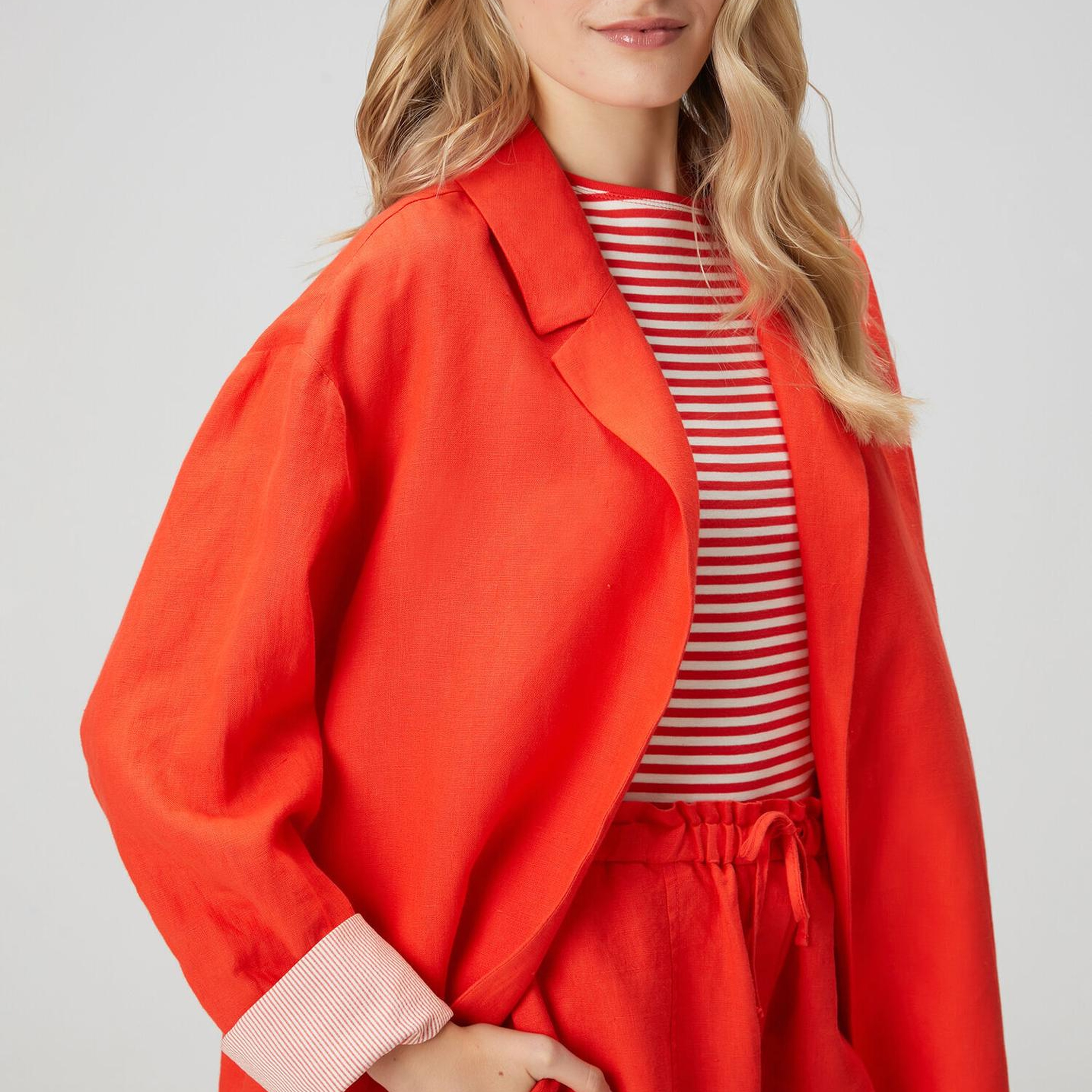 Beymen Club Kadın Kırmızı Keten Ceket