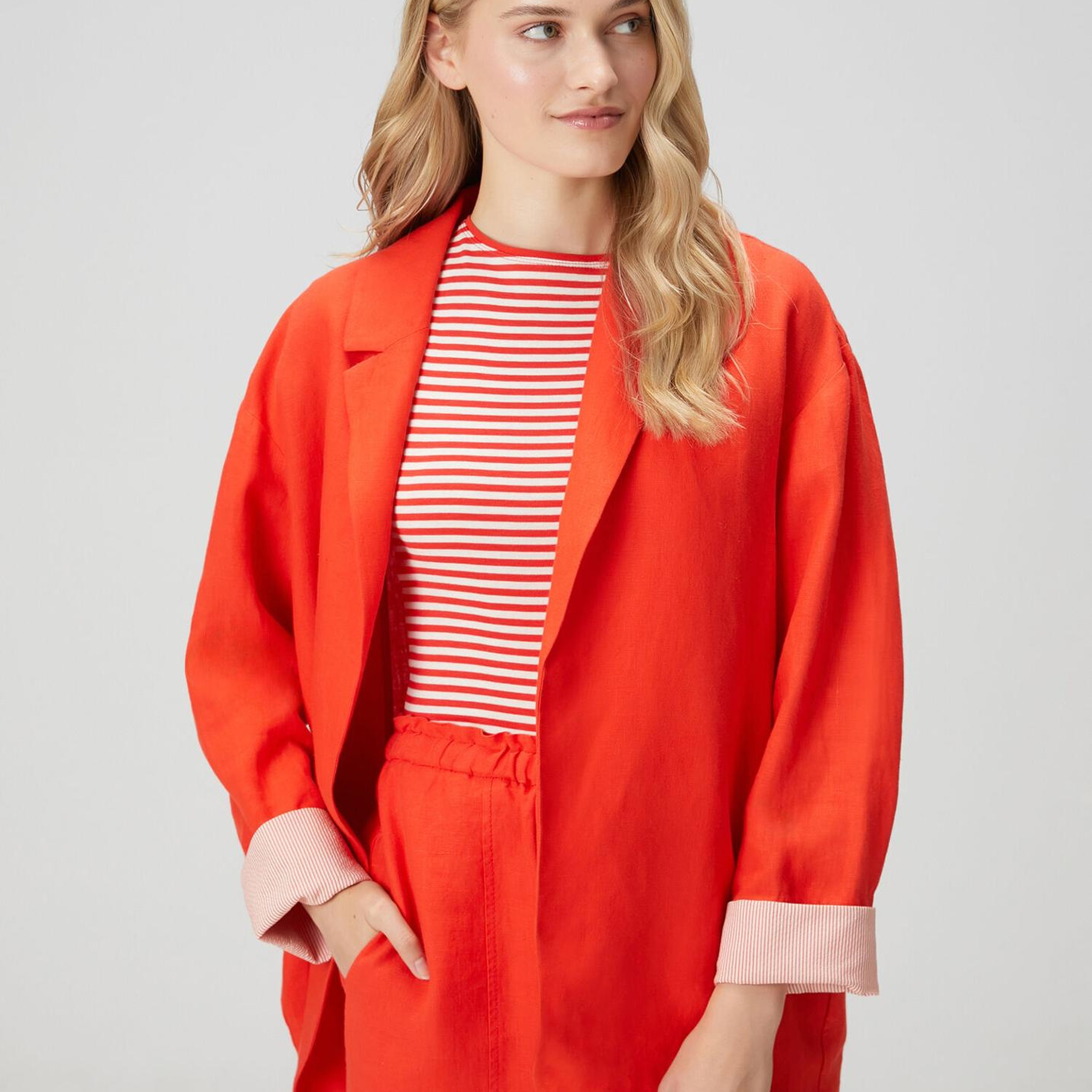 Beymen Club Kadın Kırmızı Keten Ceket