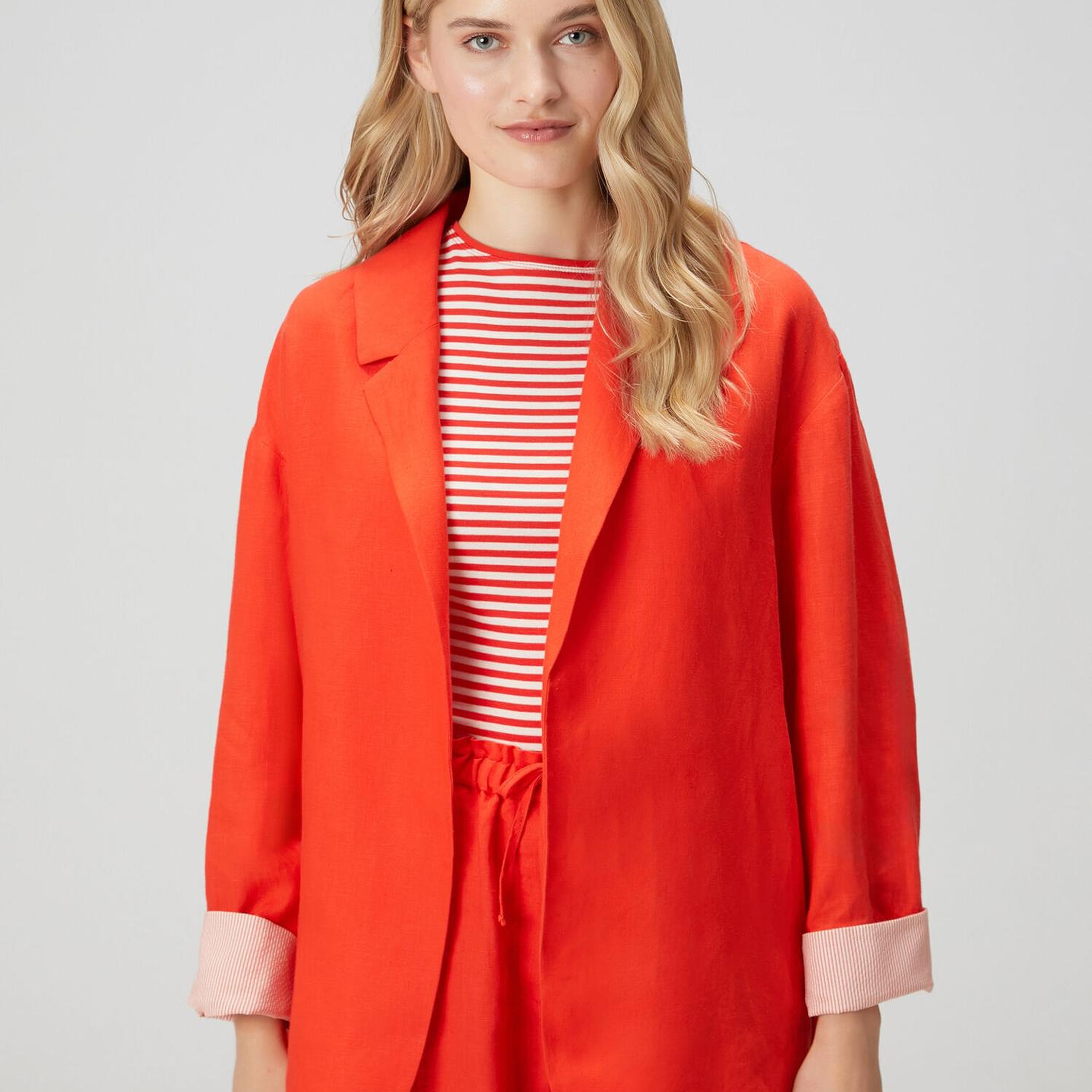 Beymen Club Kadın Kırmızı Keten Ceket