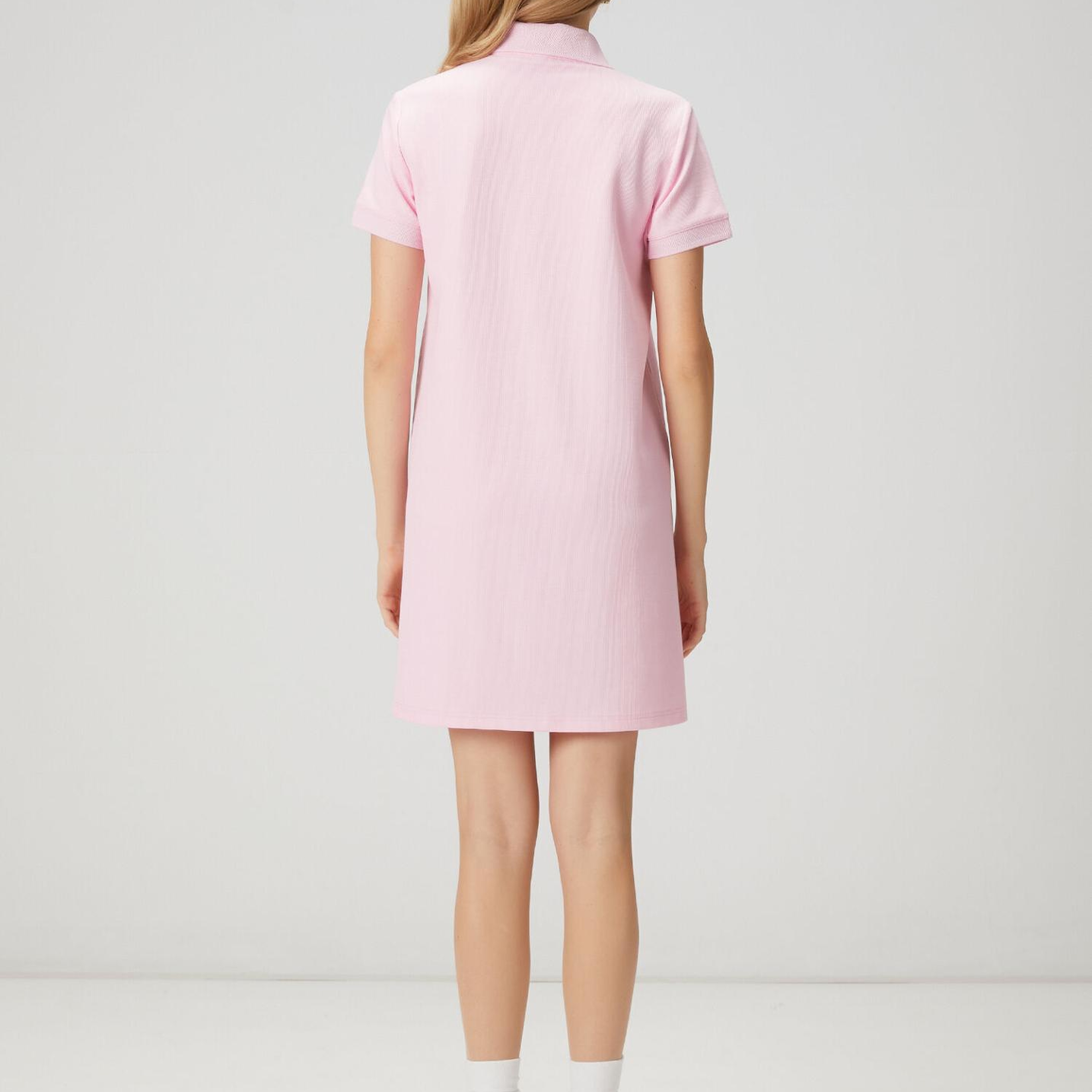 Beymen Club Kadın Pembe Petek Dokulu Mini Polo Elbise