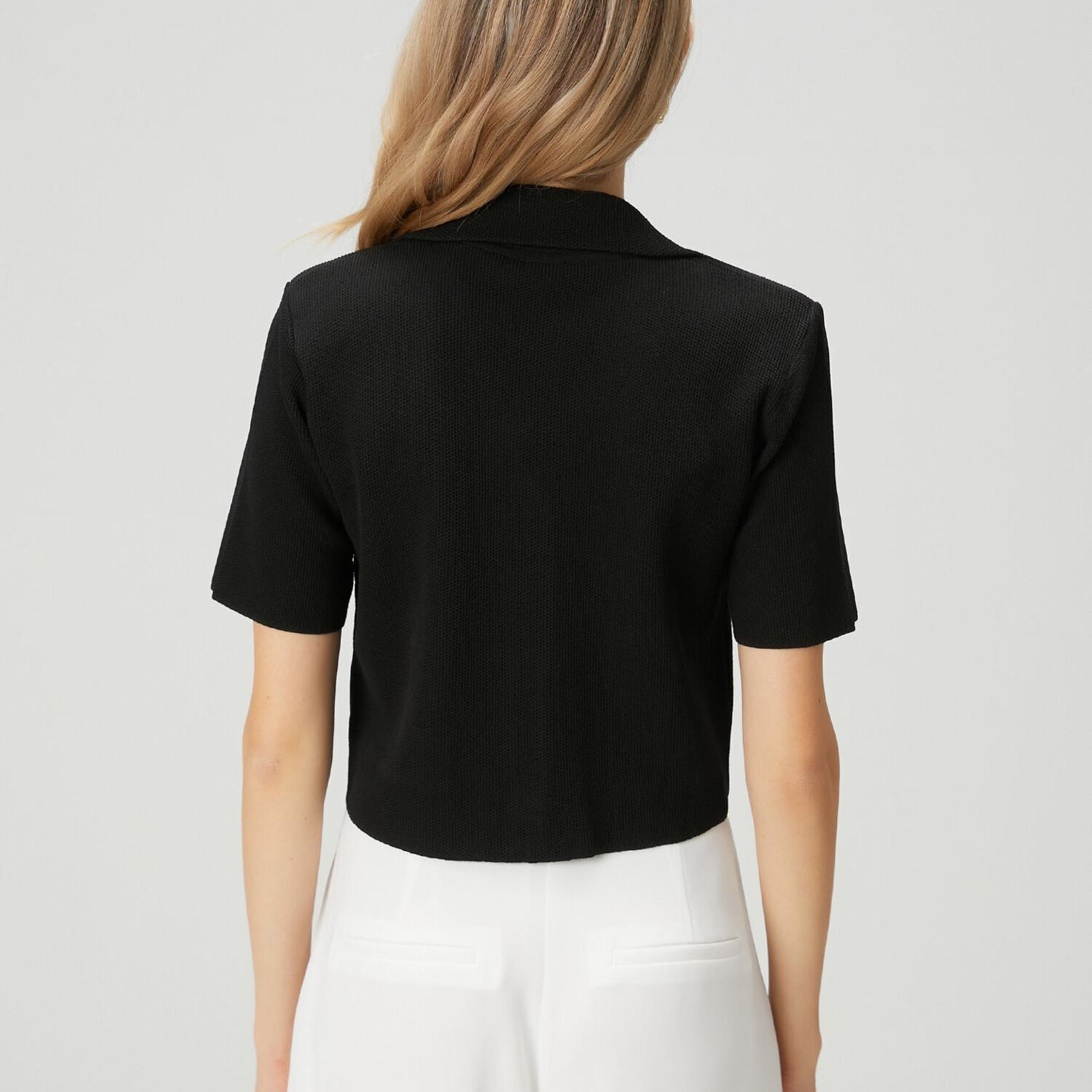 Beymen Club Kadın Siyah Crop Triko Ceket