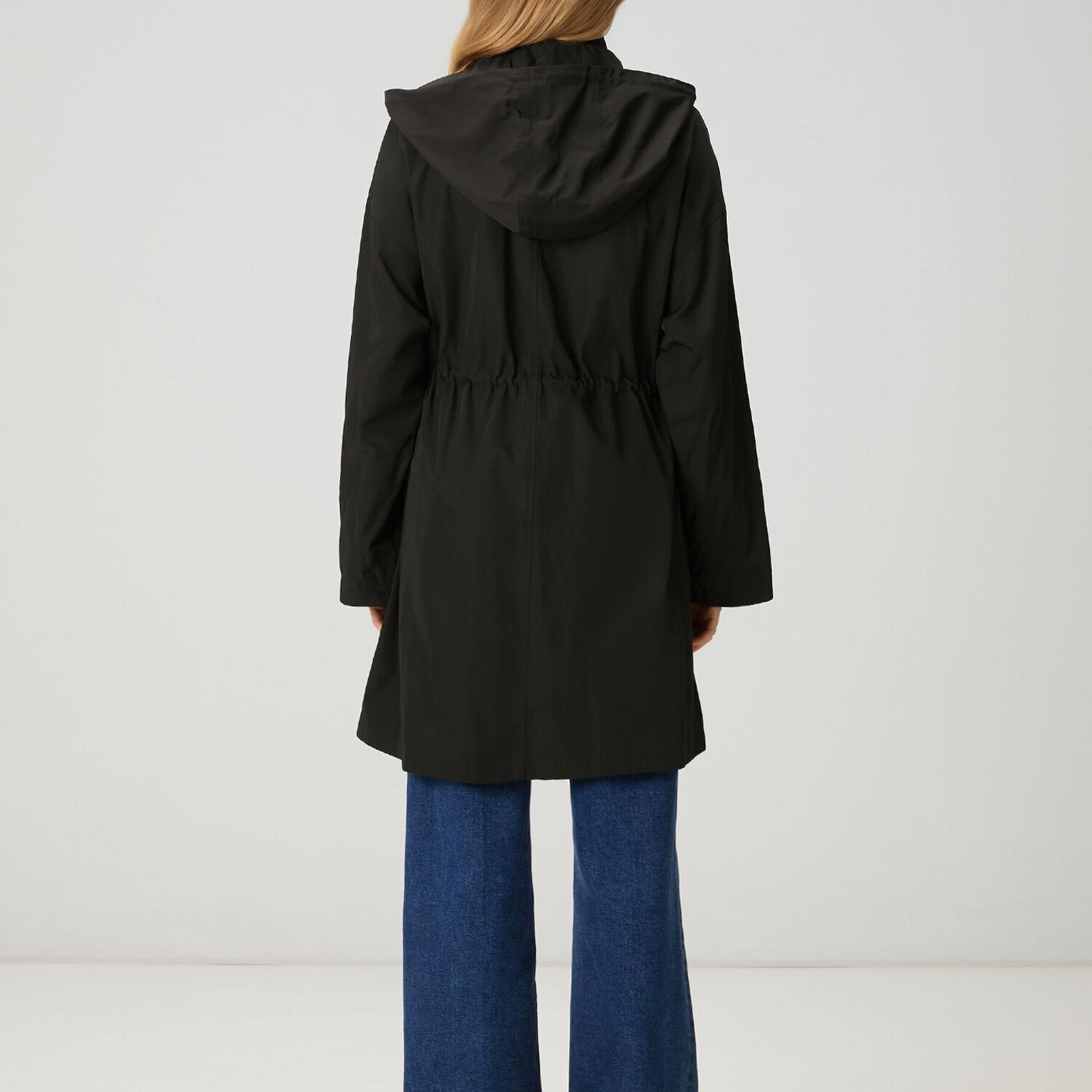 Beymen Club Kadın Siyah Taş Logolu Midi Pardösü