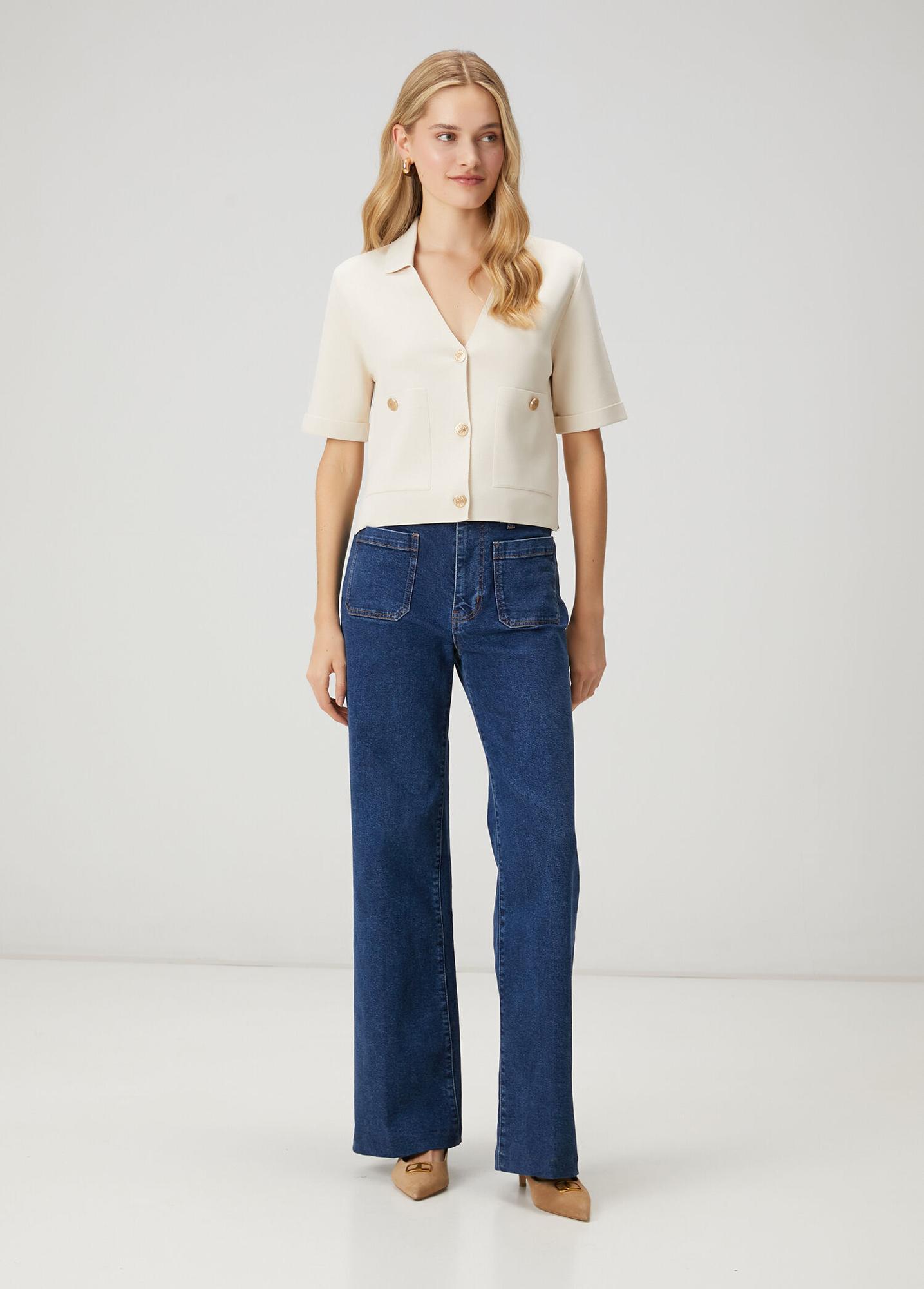 Beymen Club Kadın Ekru Çift Cepli Triko Ceket