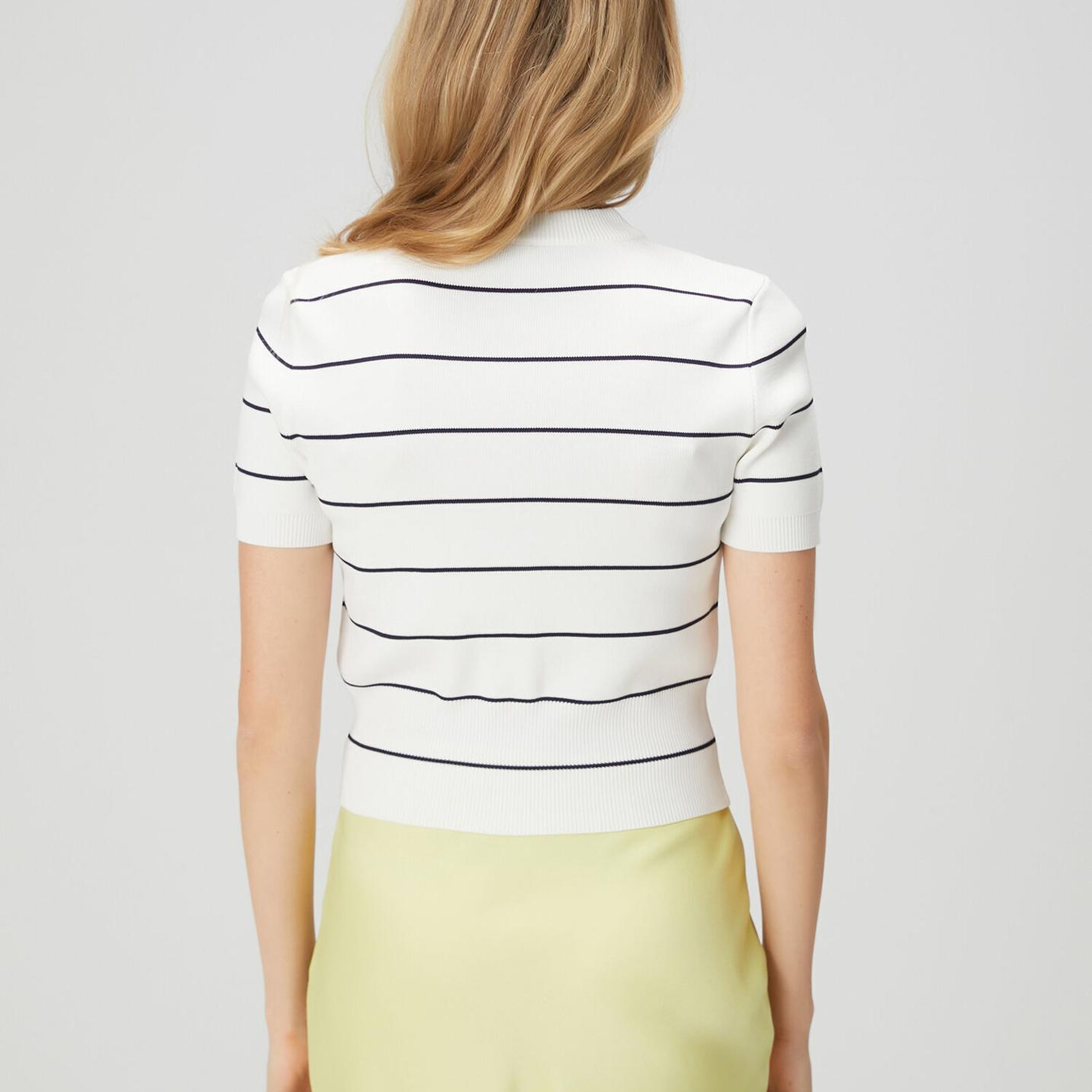 Beymen Club Kadın Kırık Beyaz Lacivert Çizgili Hırka