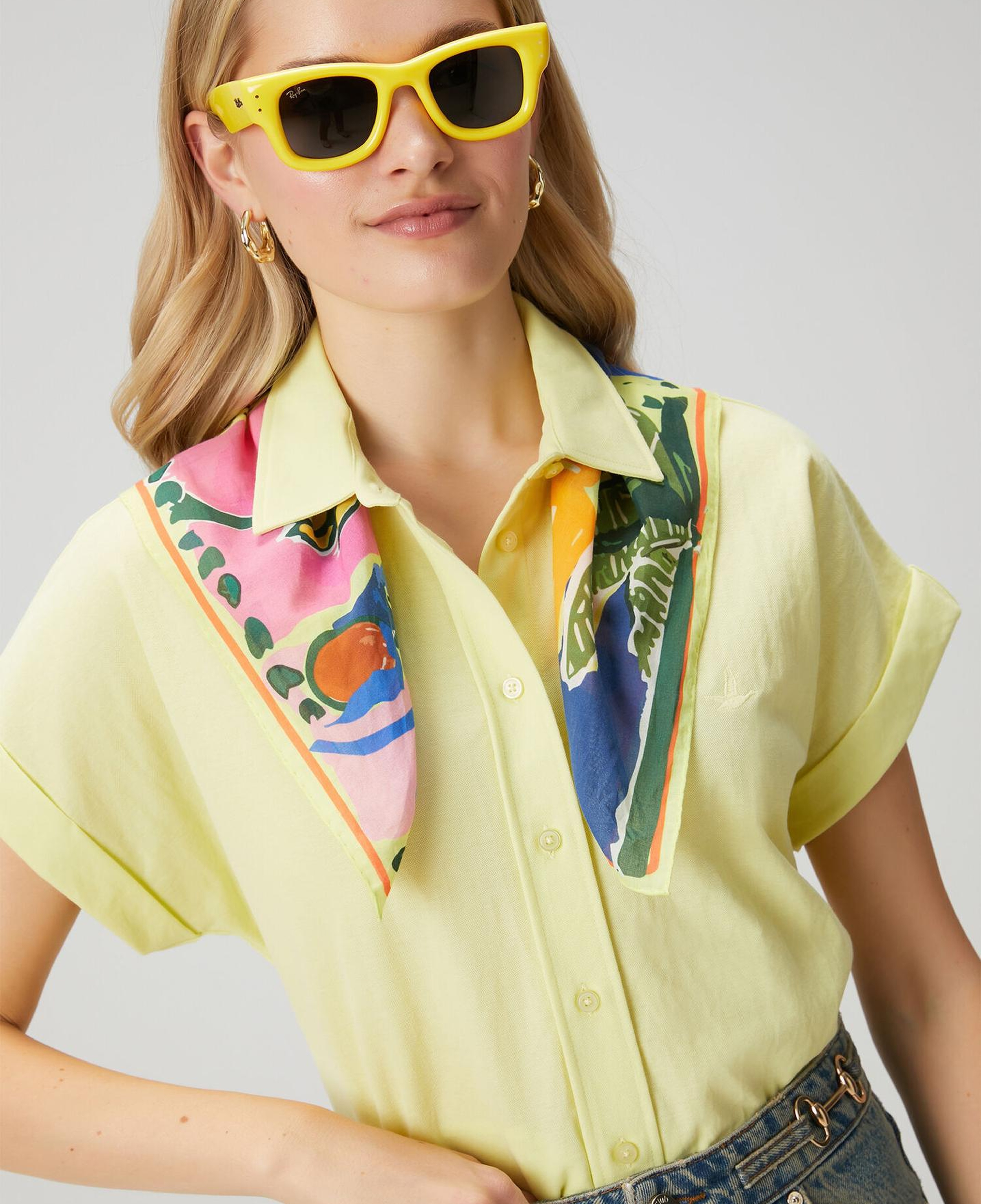 Beymen Club Kadın Açık Sarı Kısa Kol Pike Gömlek