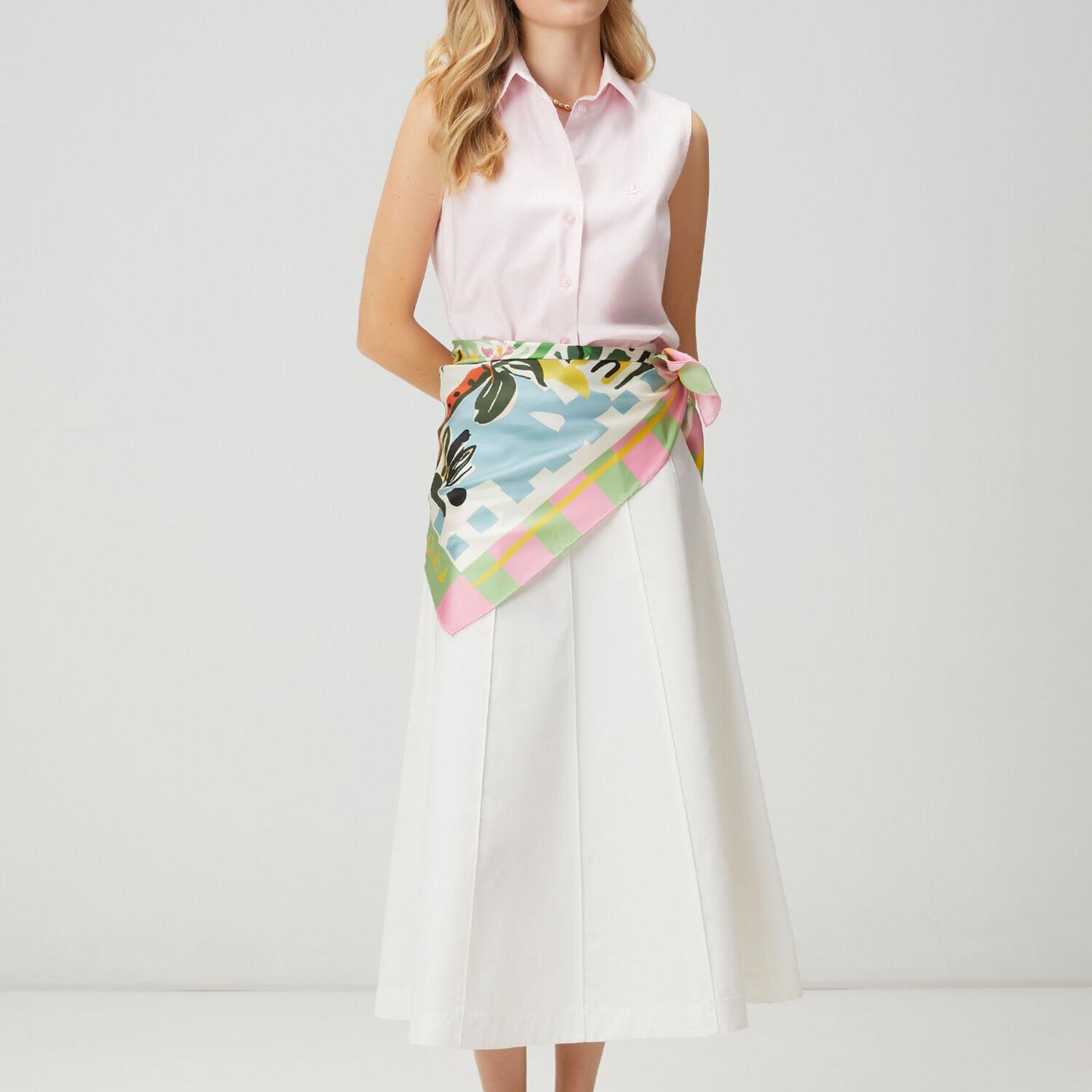 Beymen Club Kadın Açık Pembe Kolsuz Oxford Gömlek