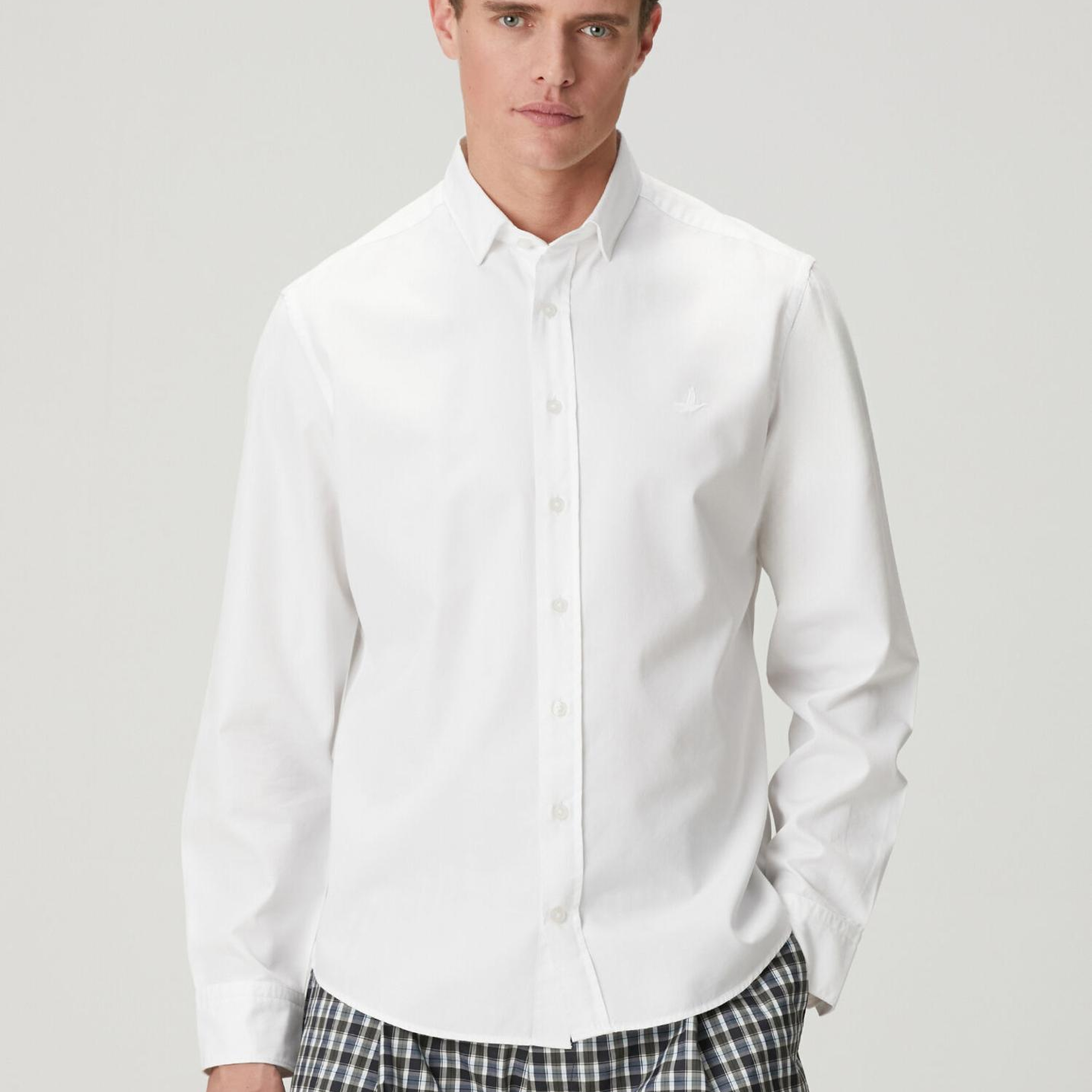 Beymen Club Erkek Comfort Fit Beyaz Tencel Twill Gömlek