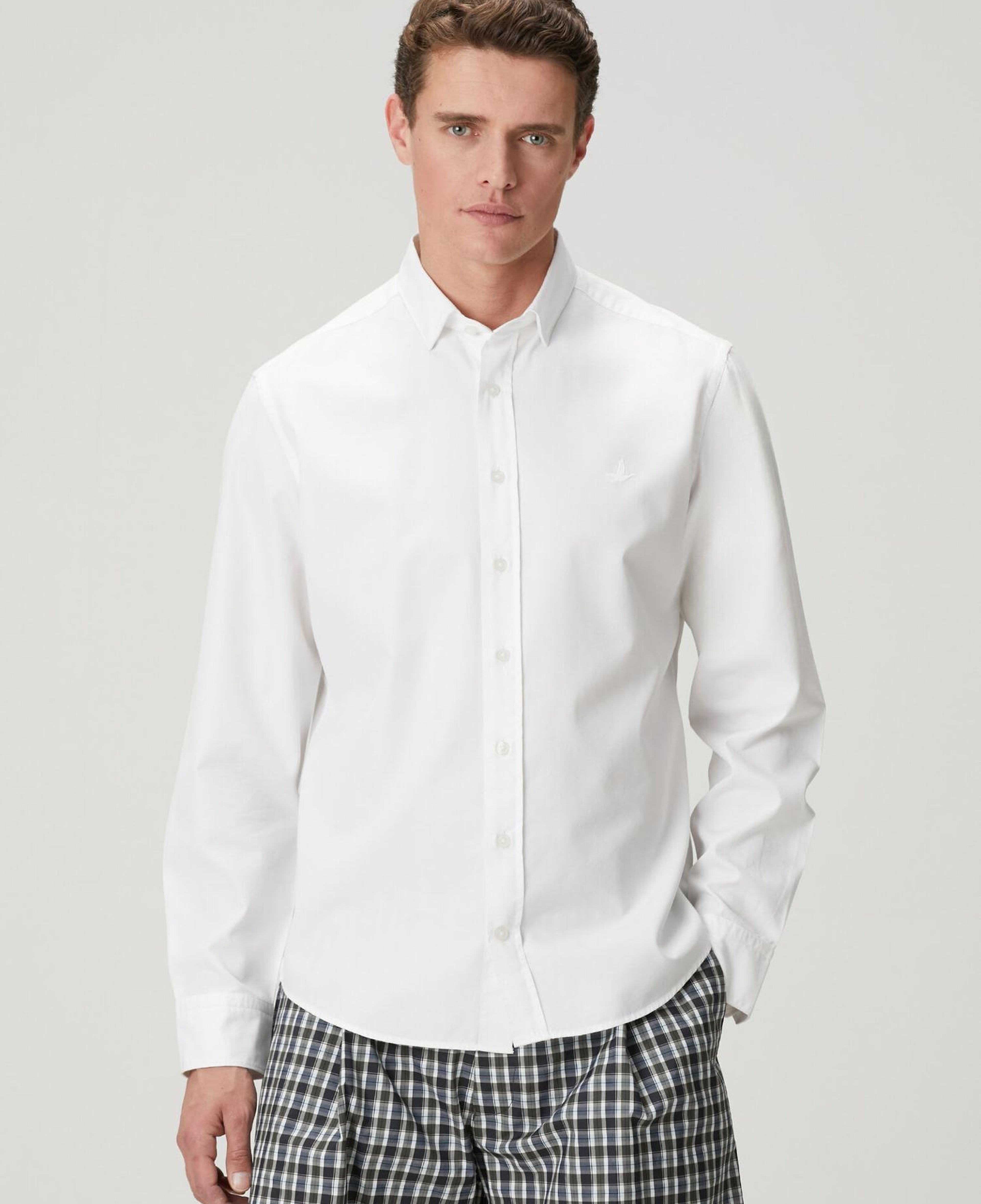 Beymen Club Erkek Comfort Fit Beyaz Tencel Twill Gömlek